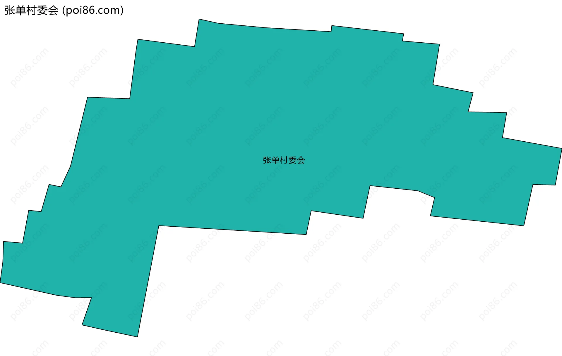 张单村委会边界地图