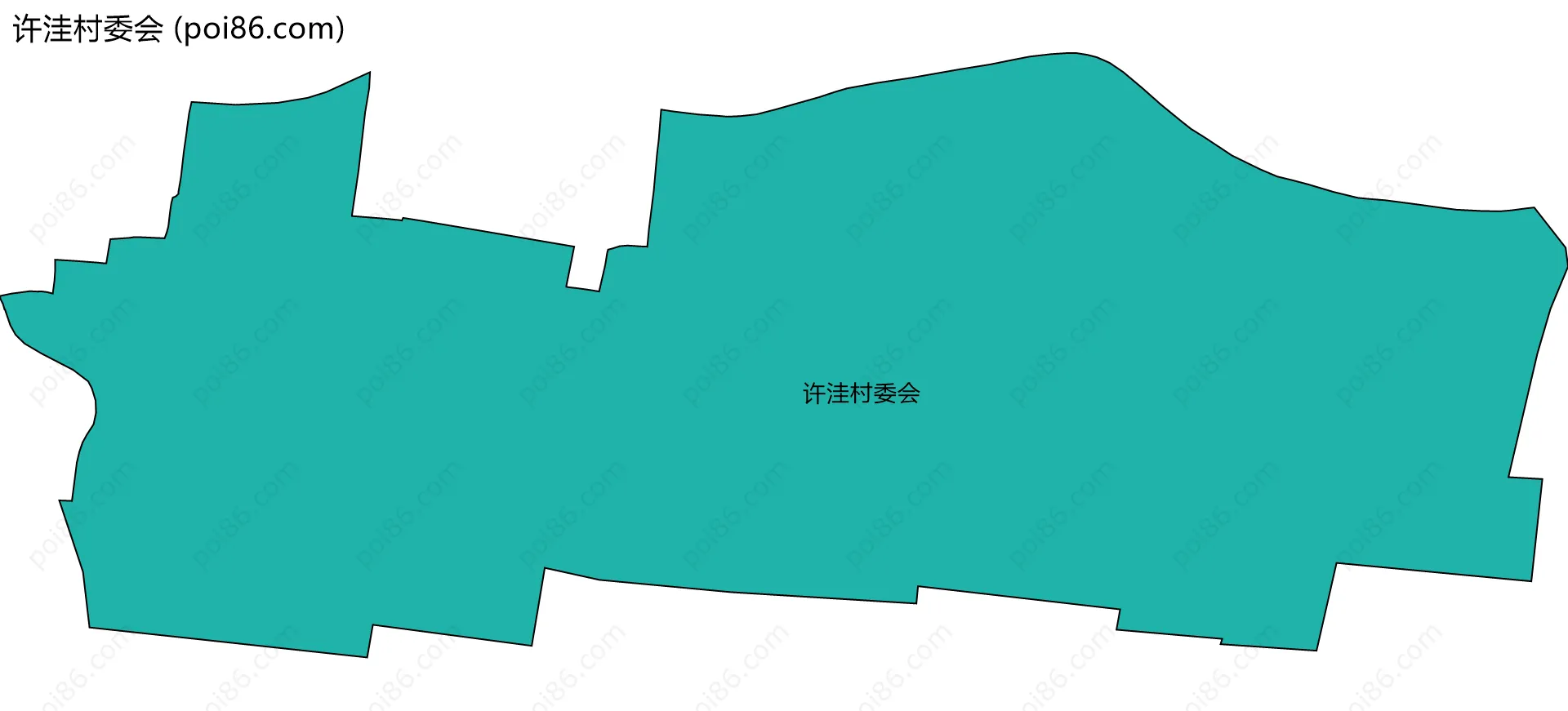 许洼村委会边界地图