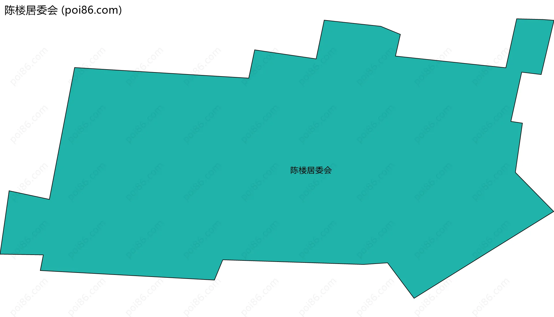 陈楼居委会边界地图