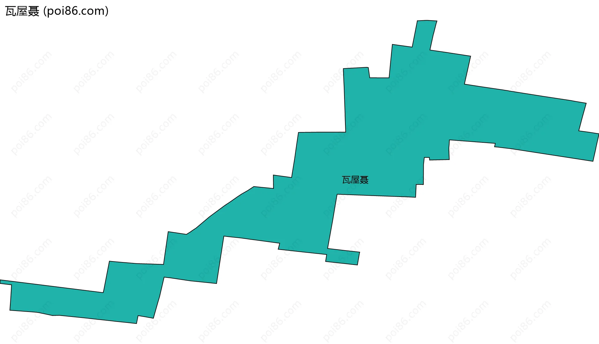 瓦屋聂边界地图