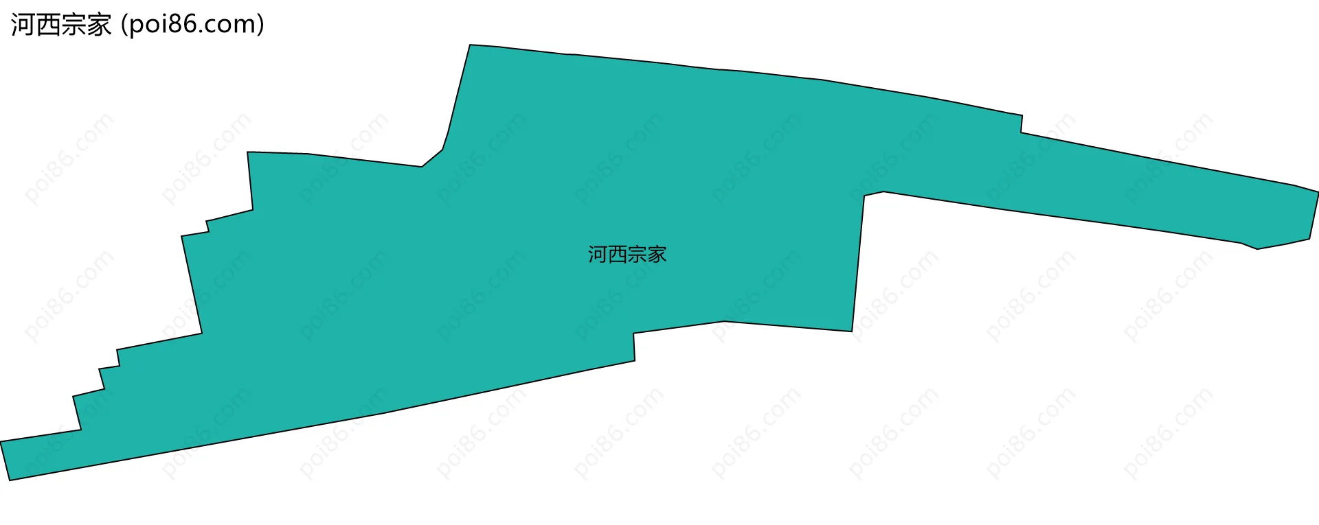 河西宗家边界地图