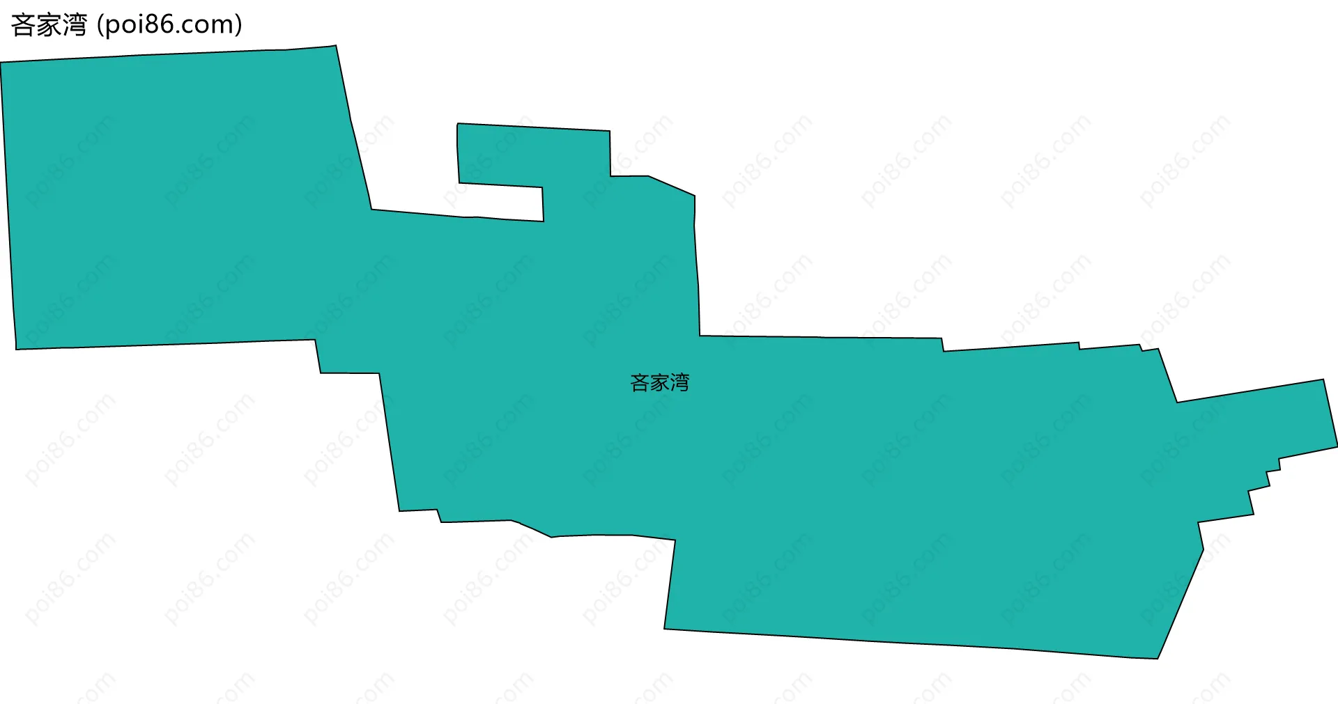 吝家湾边界地图