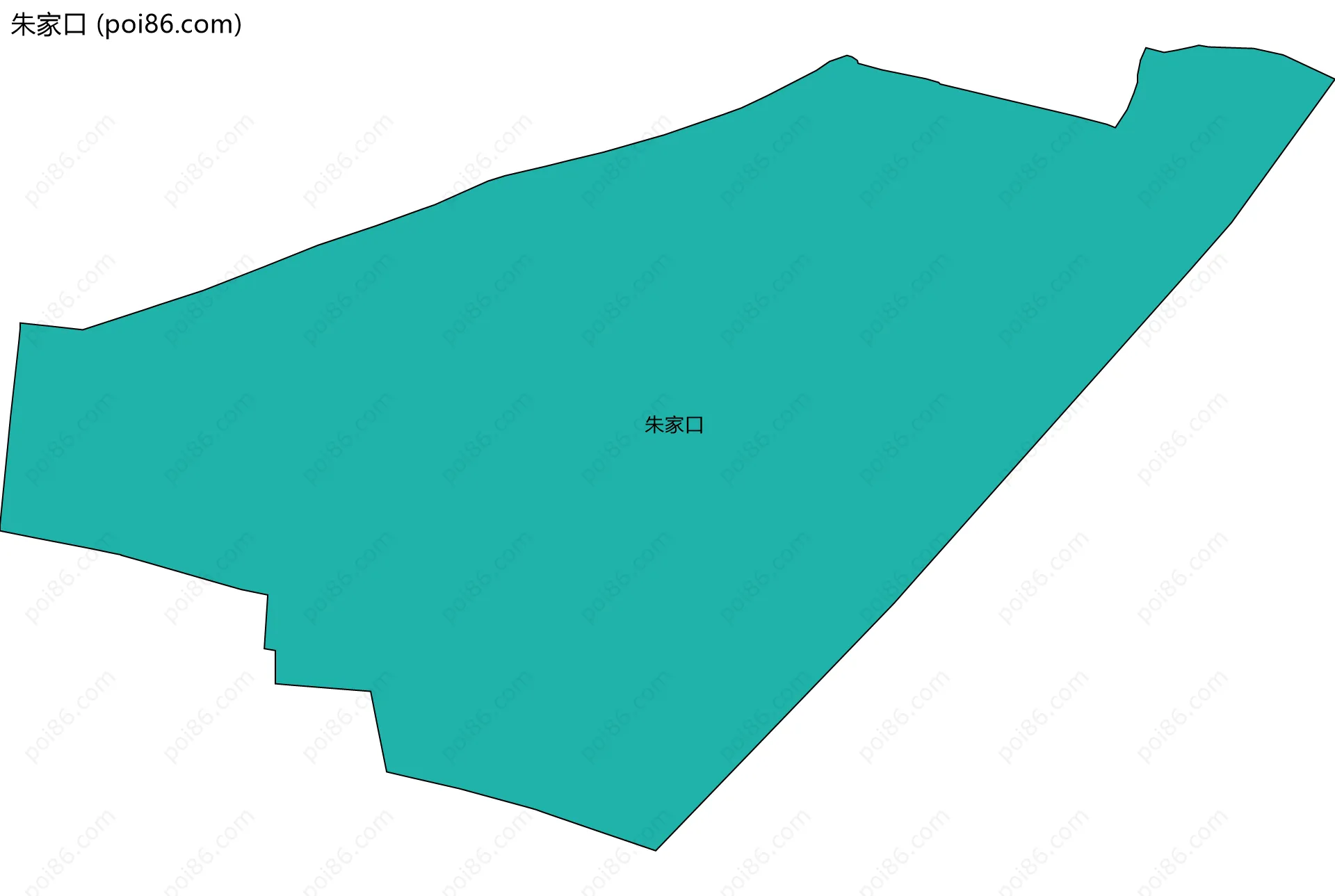 朱家口边界地图