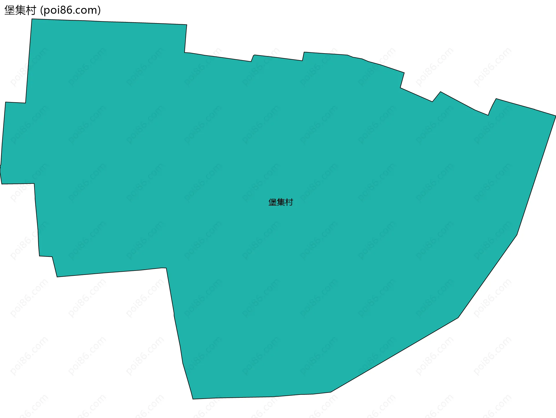 堡集村边界地图