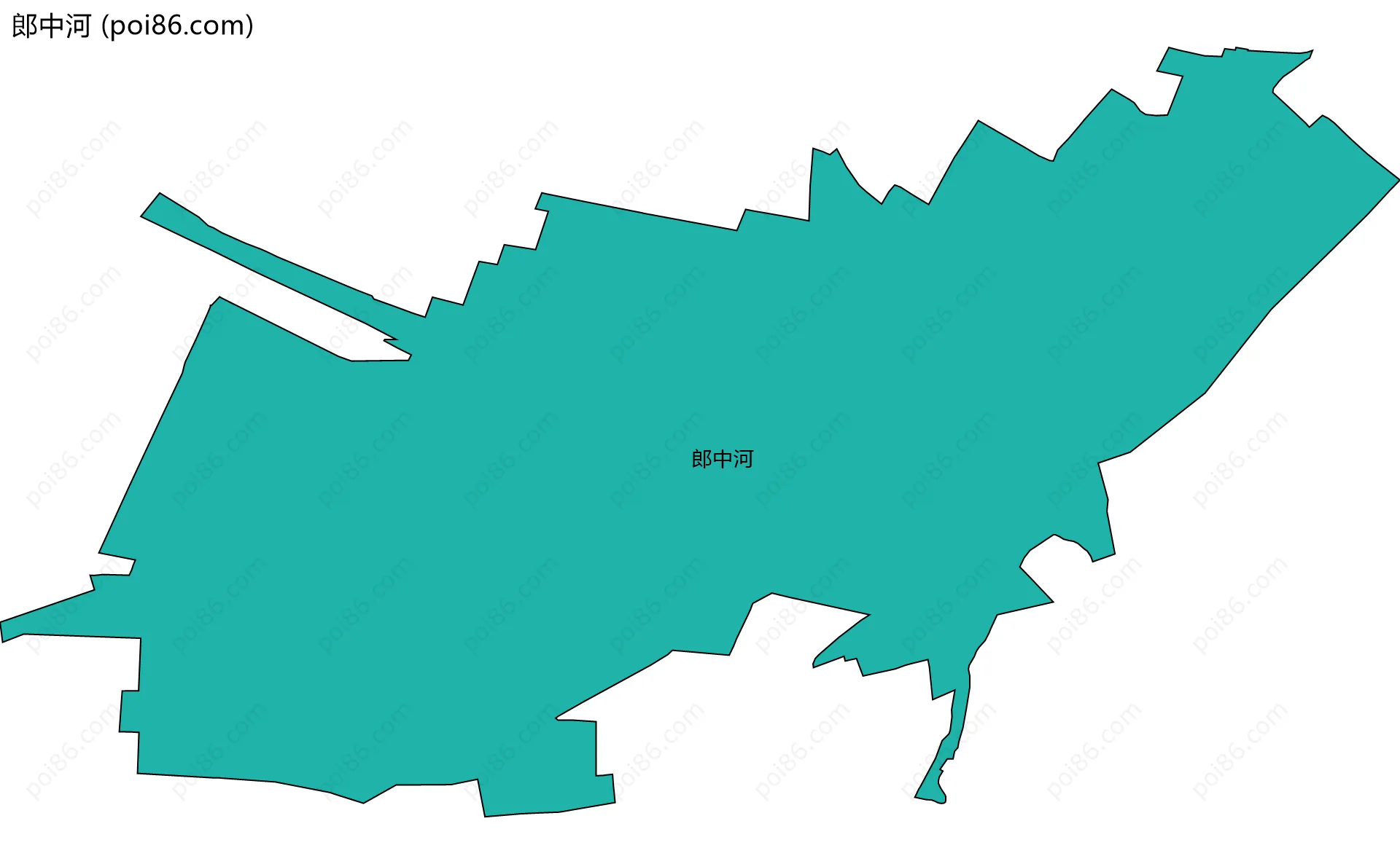 郎中河边界地图