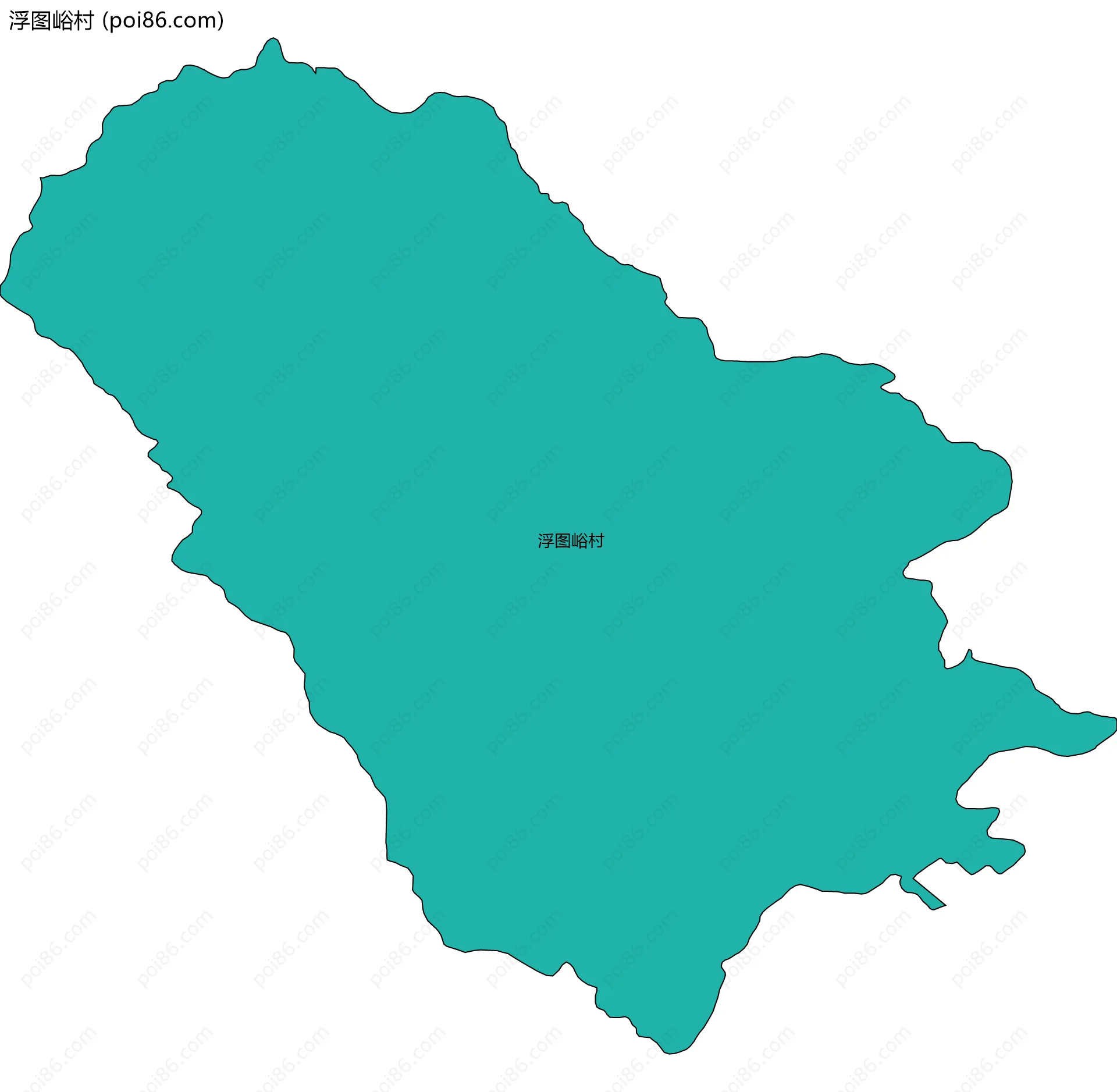 浮图峪村边界地图