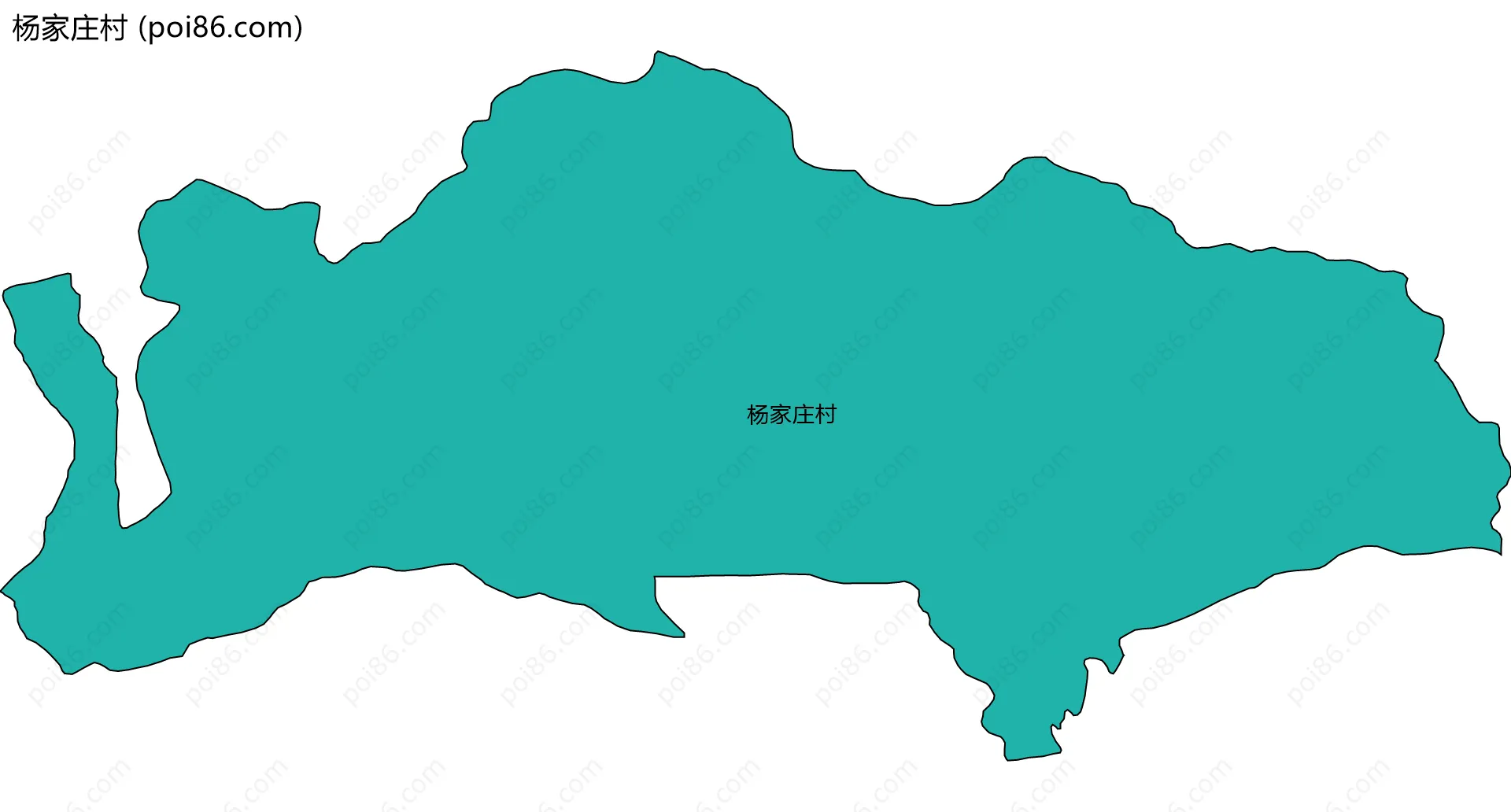 杨家庄村边界地图