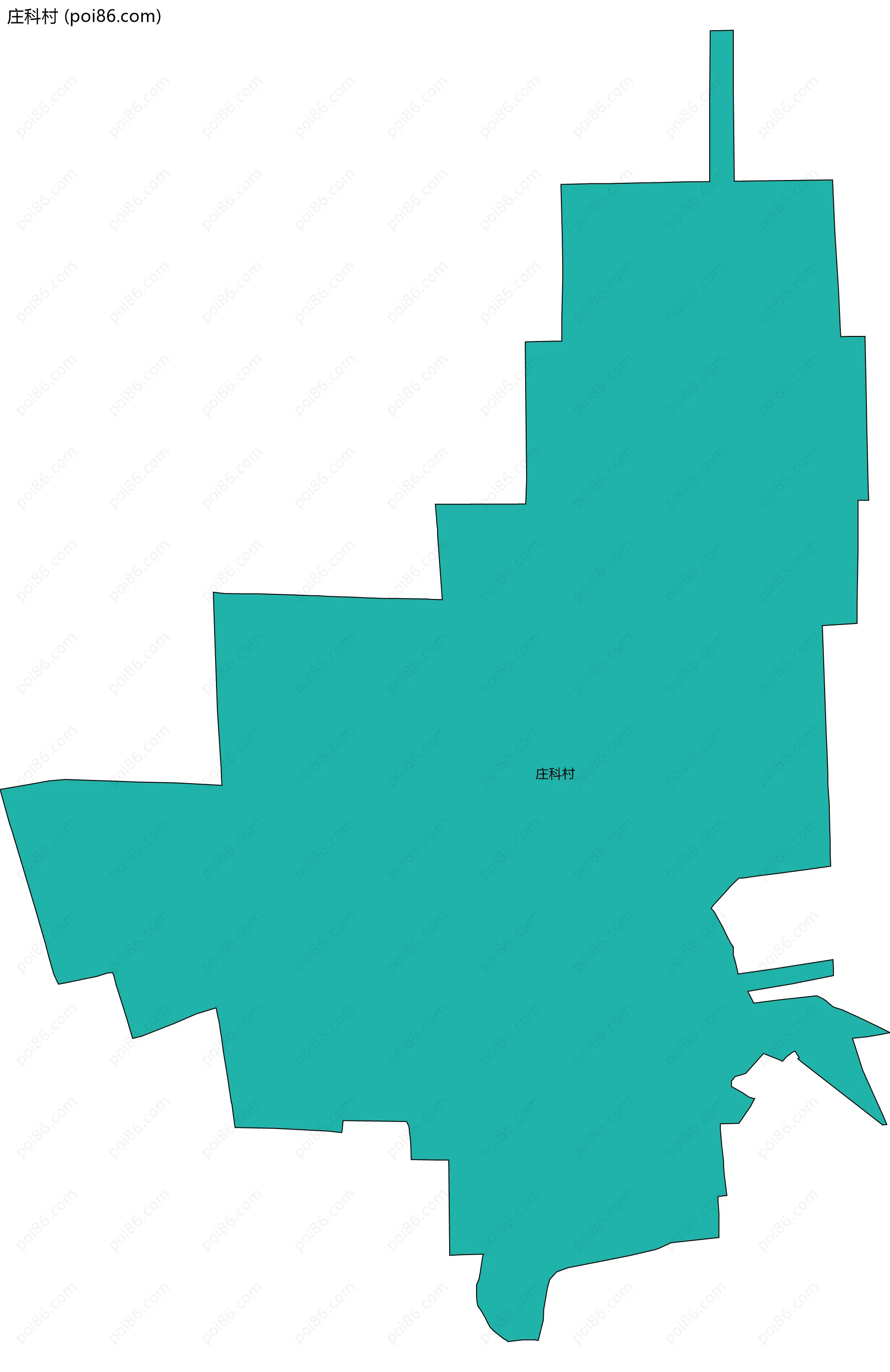 庄科村边界地图