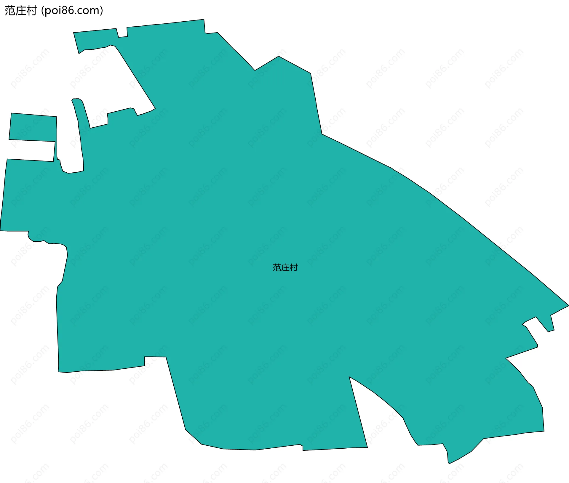 范庄村边界地图