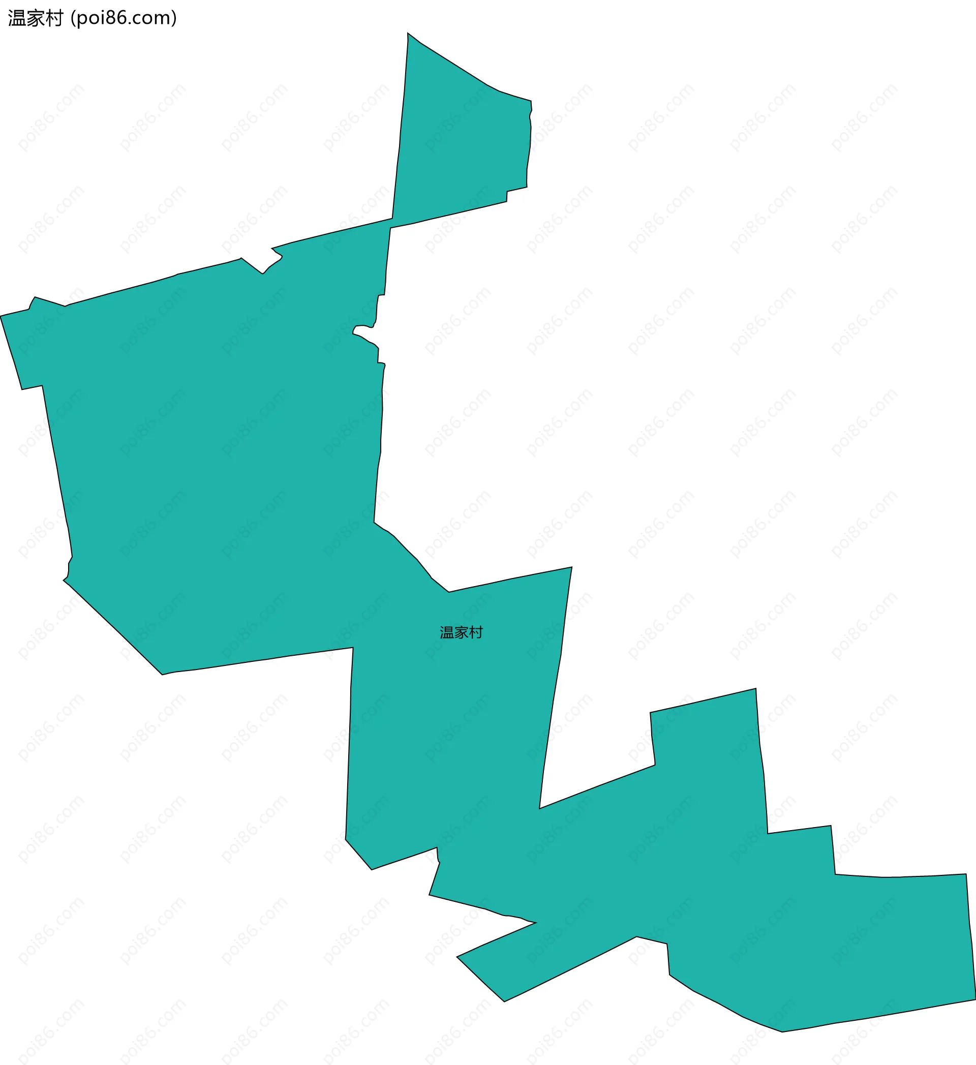 温家村边界地图