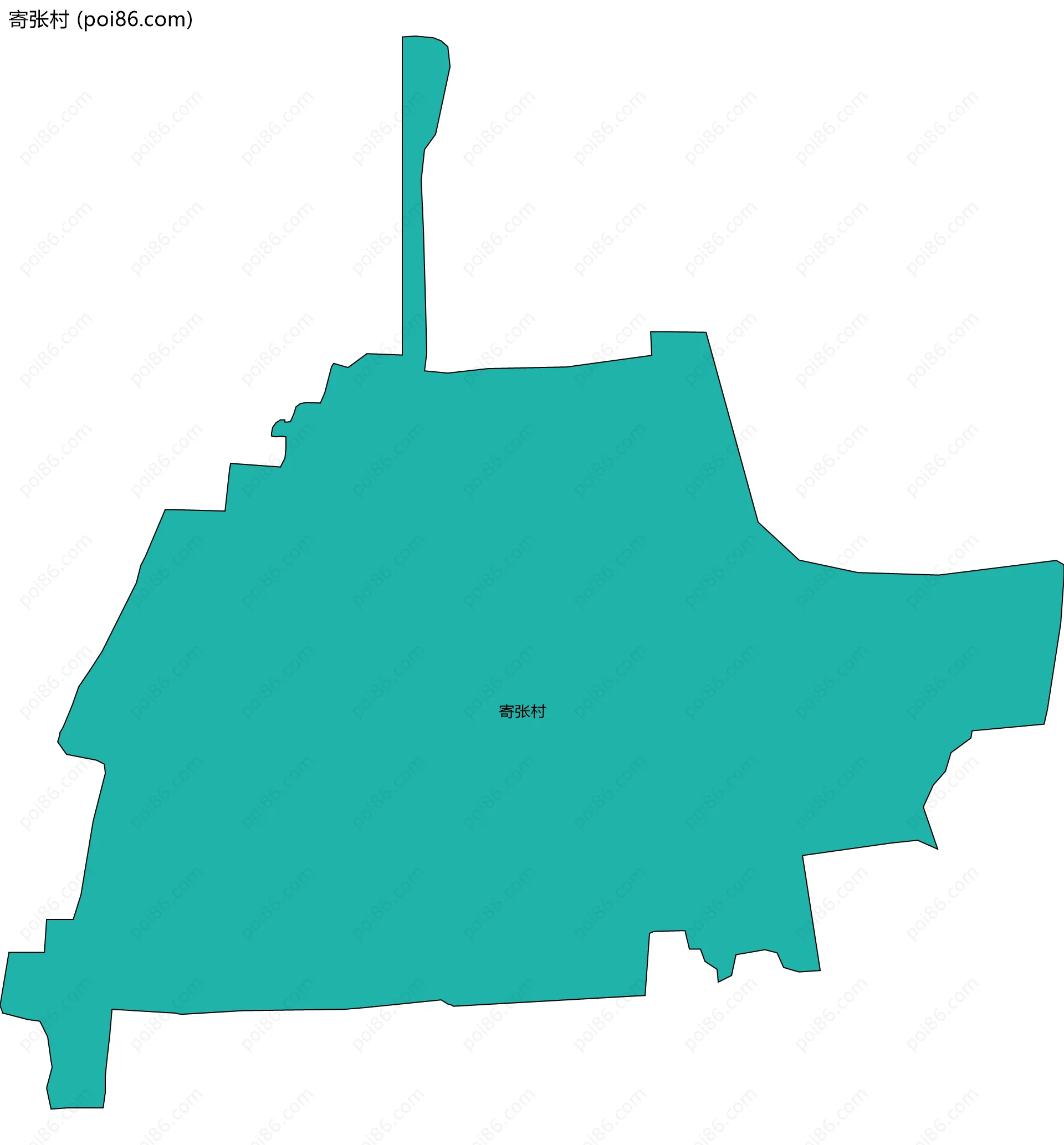 寄张村边界地图