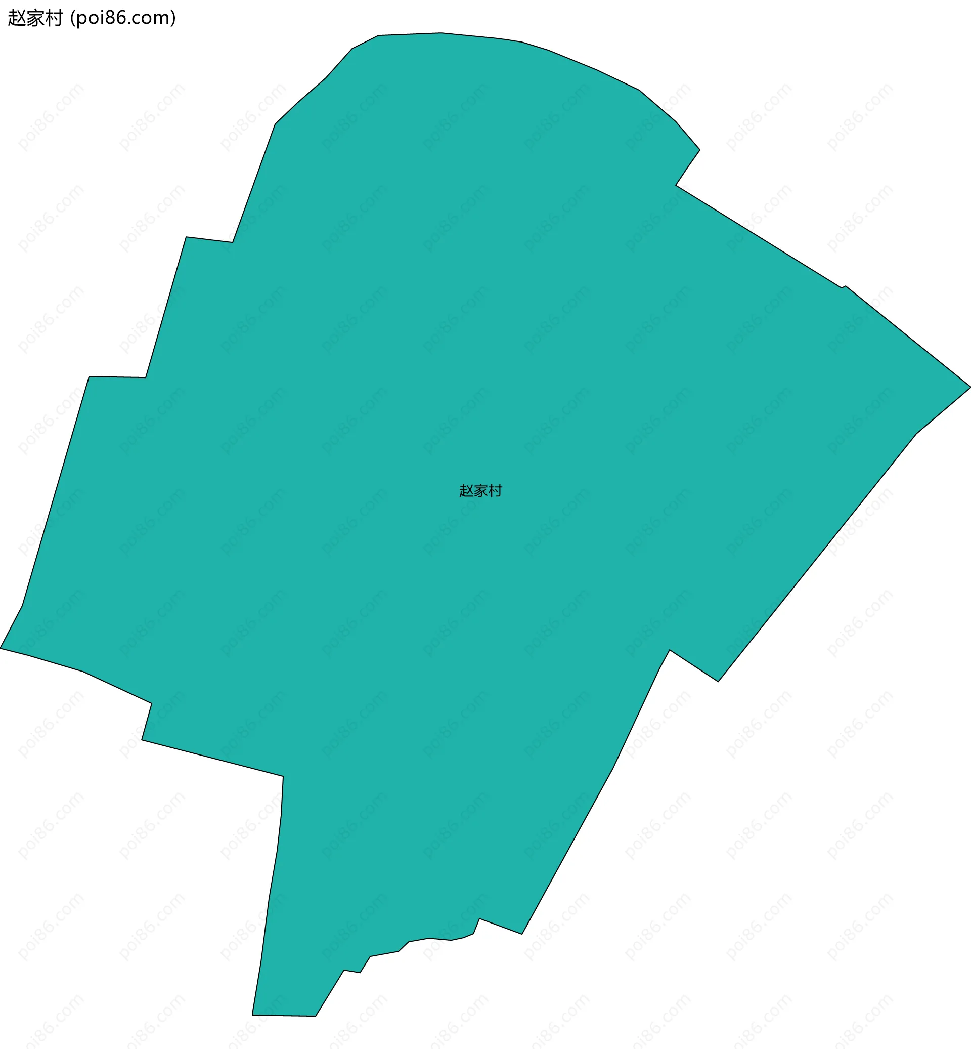 赵家村边界地图