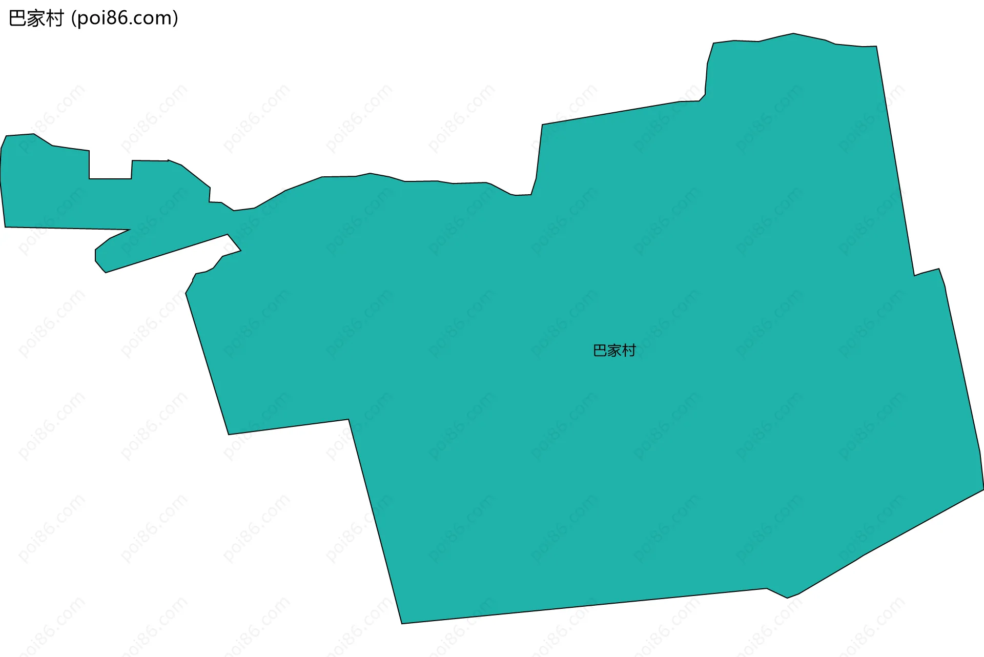 巴家村边界地图