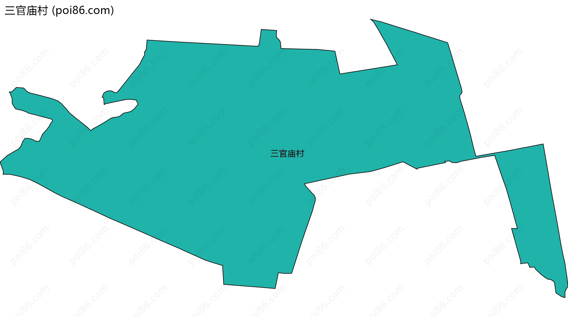 三官庙村边界地图