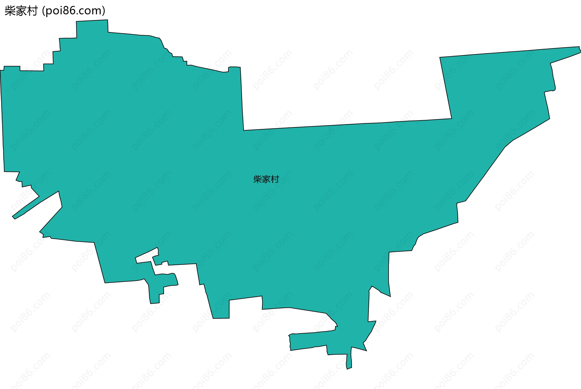 柴家村边界地图