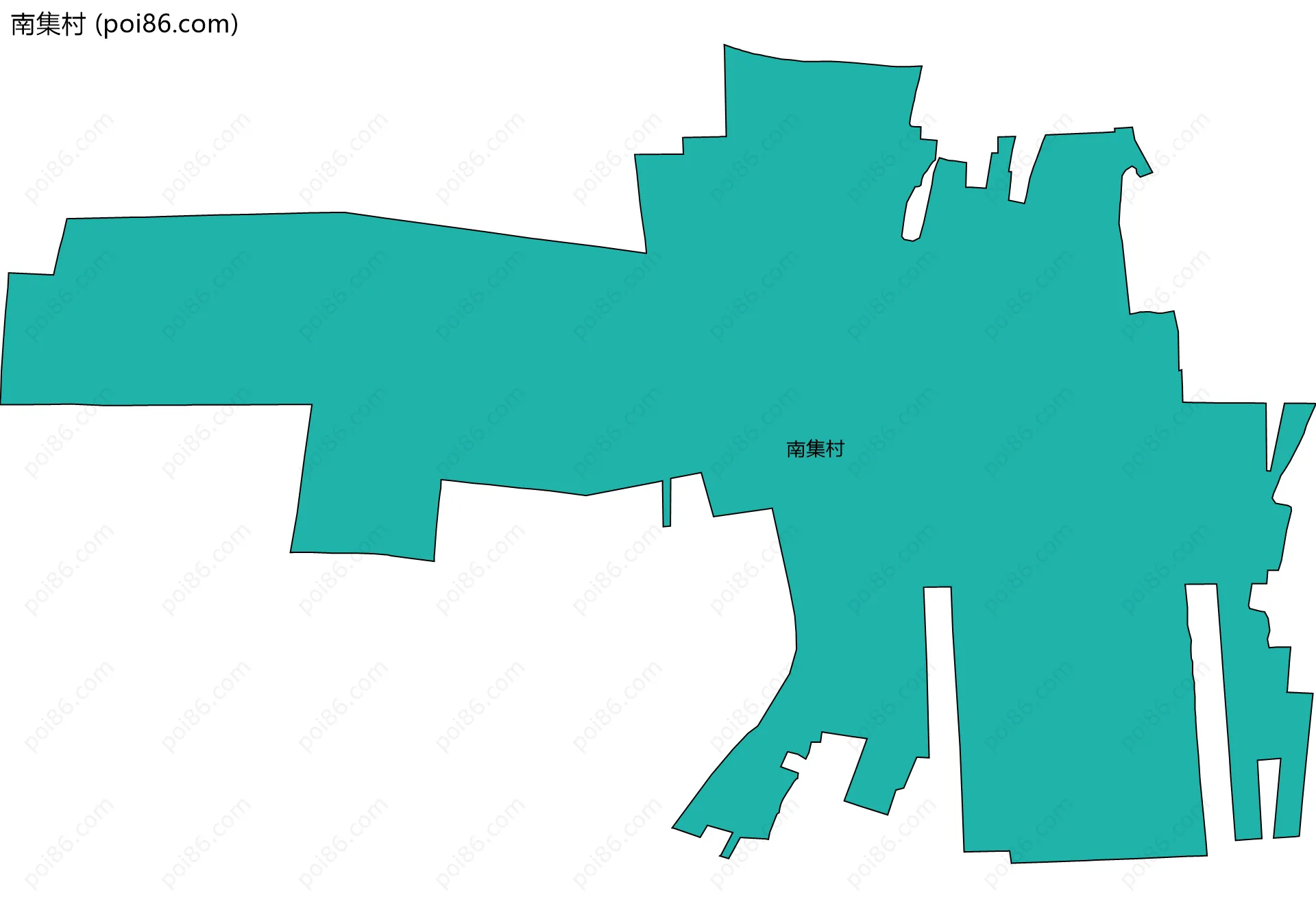 南集村边界地图