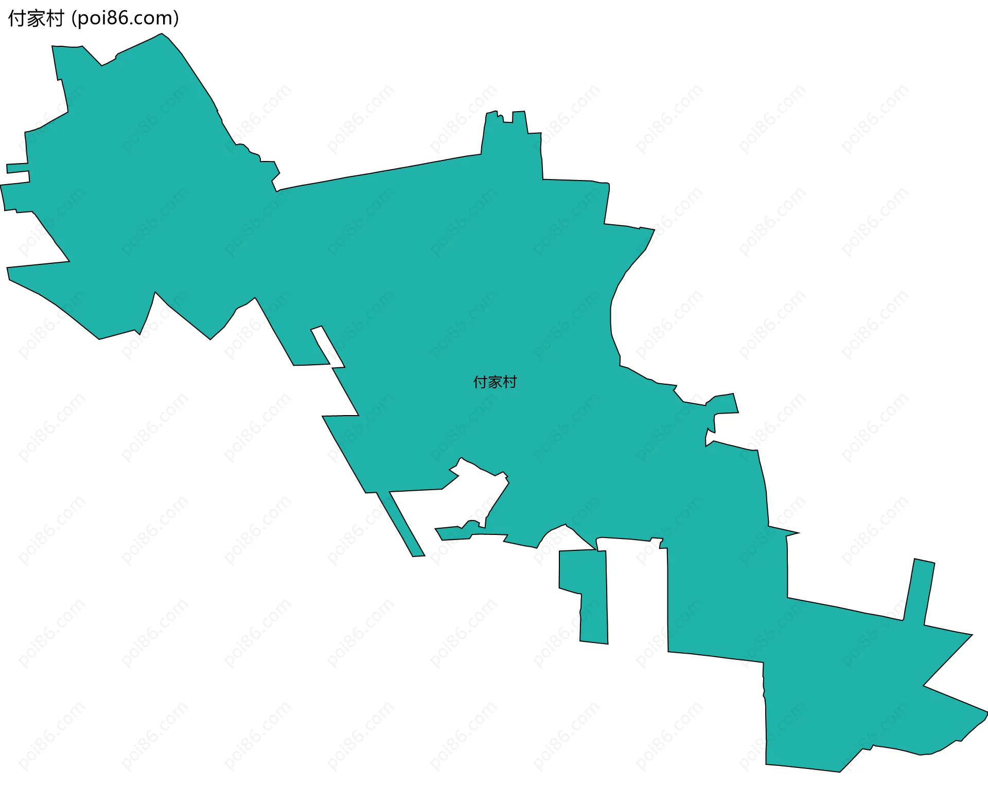 付家村边界地图