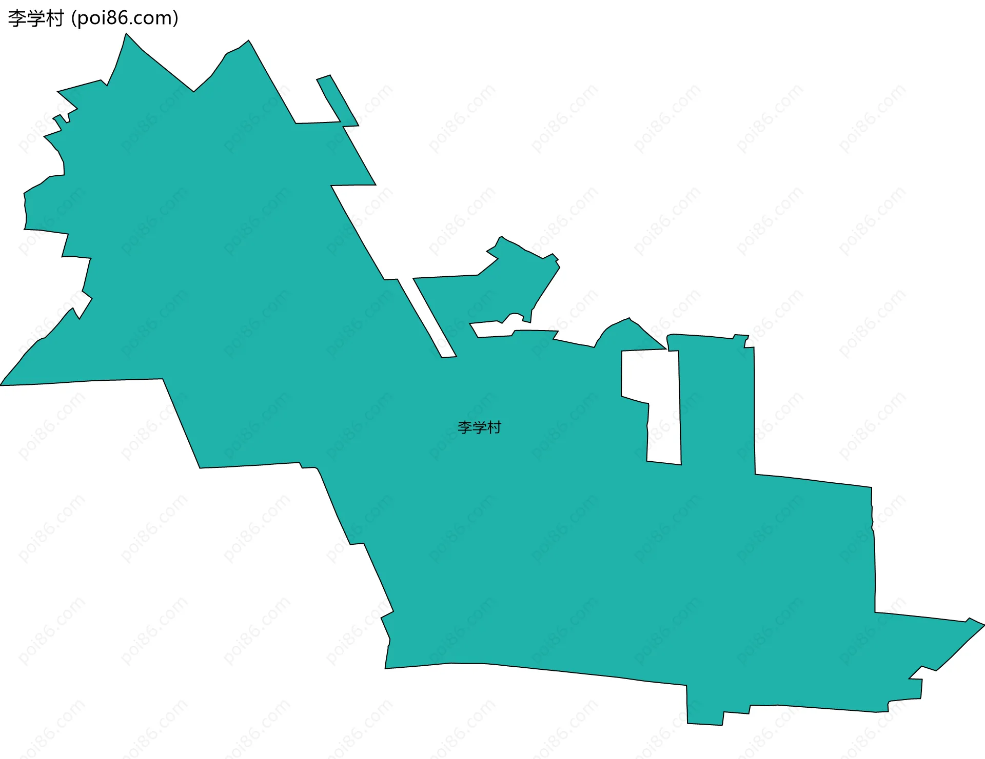 李学村边界地图