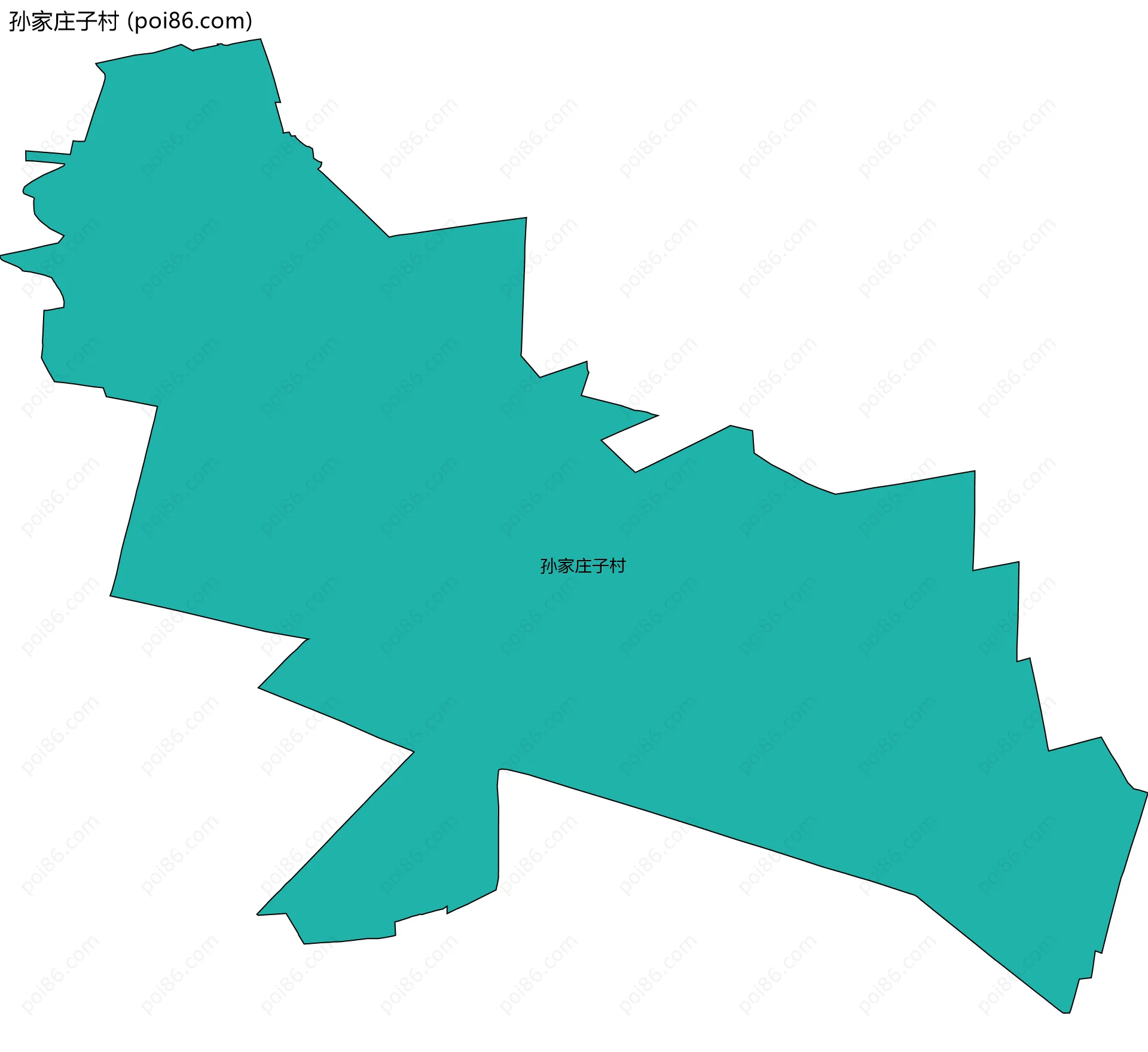 孙家庄子村边界地图