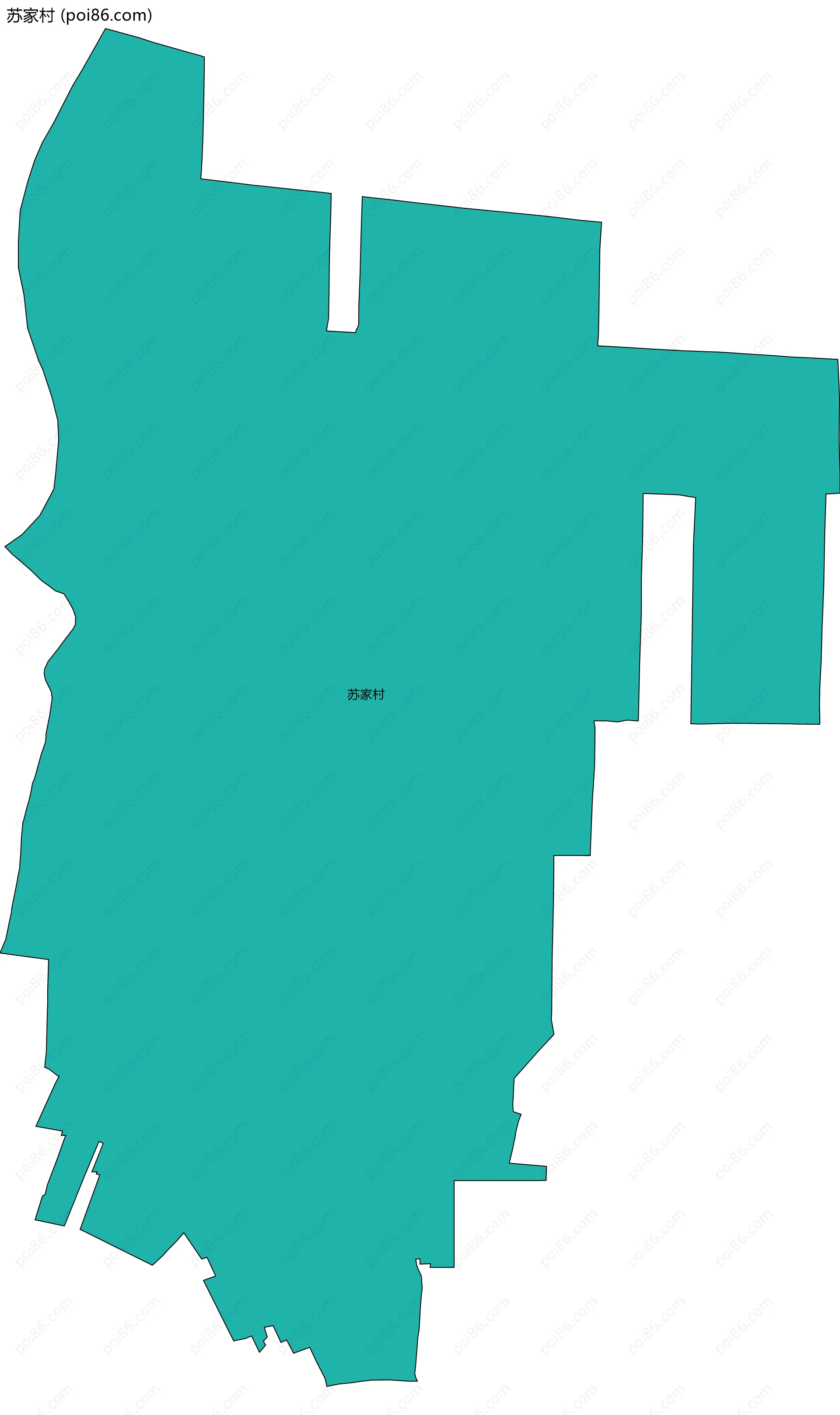 苏家村边界地图