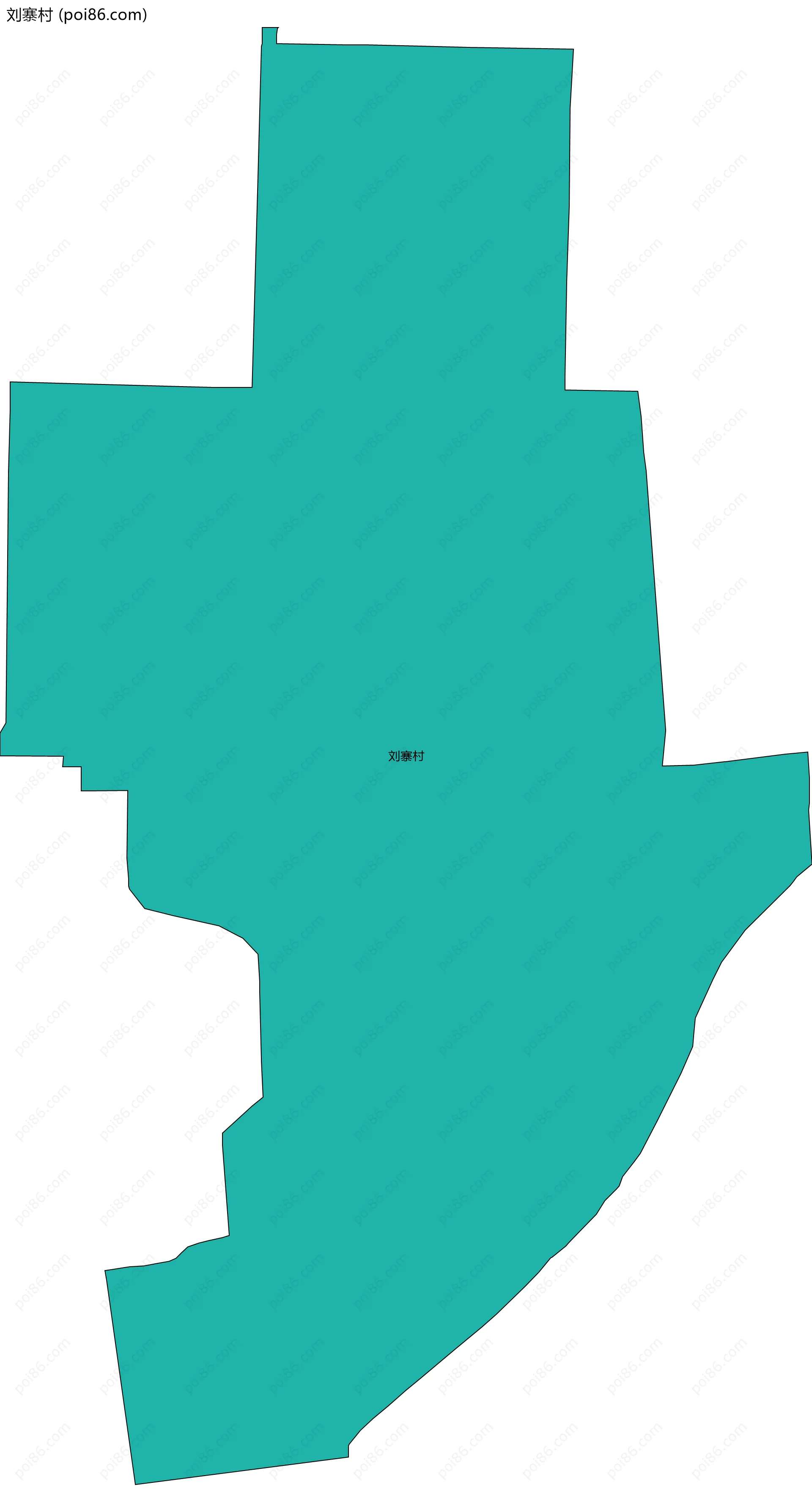 刘寨村边界地图