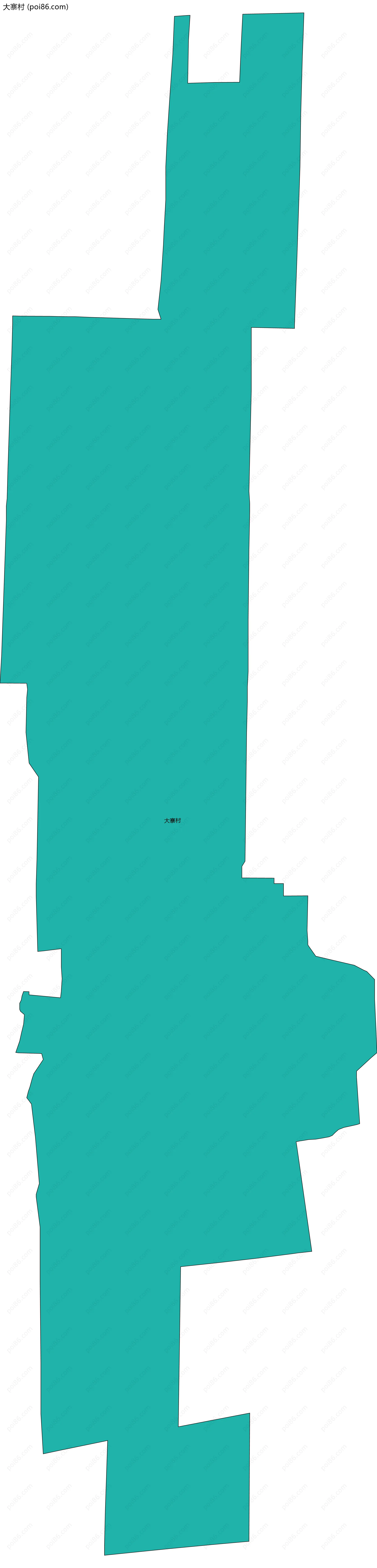 大寨村边界地图