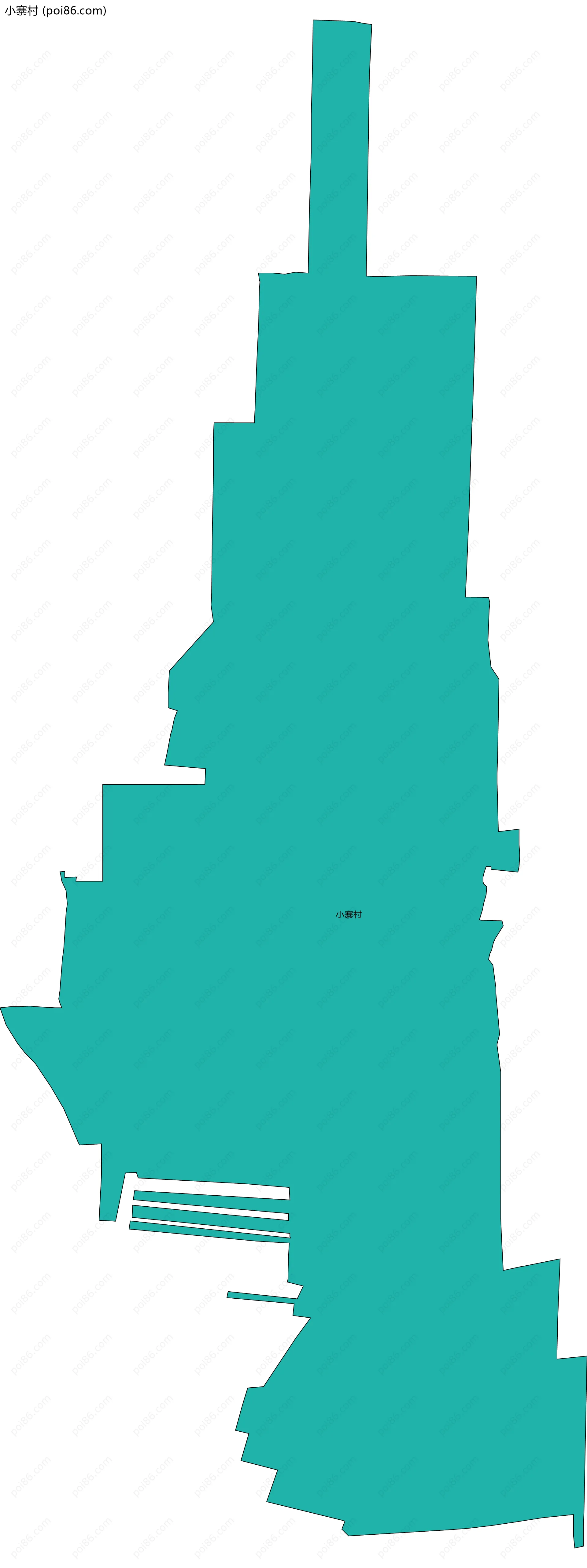 小寨村边界地图