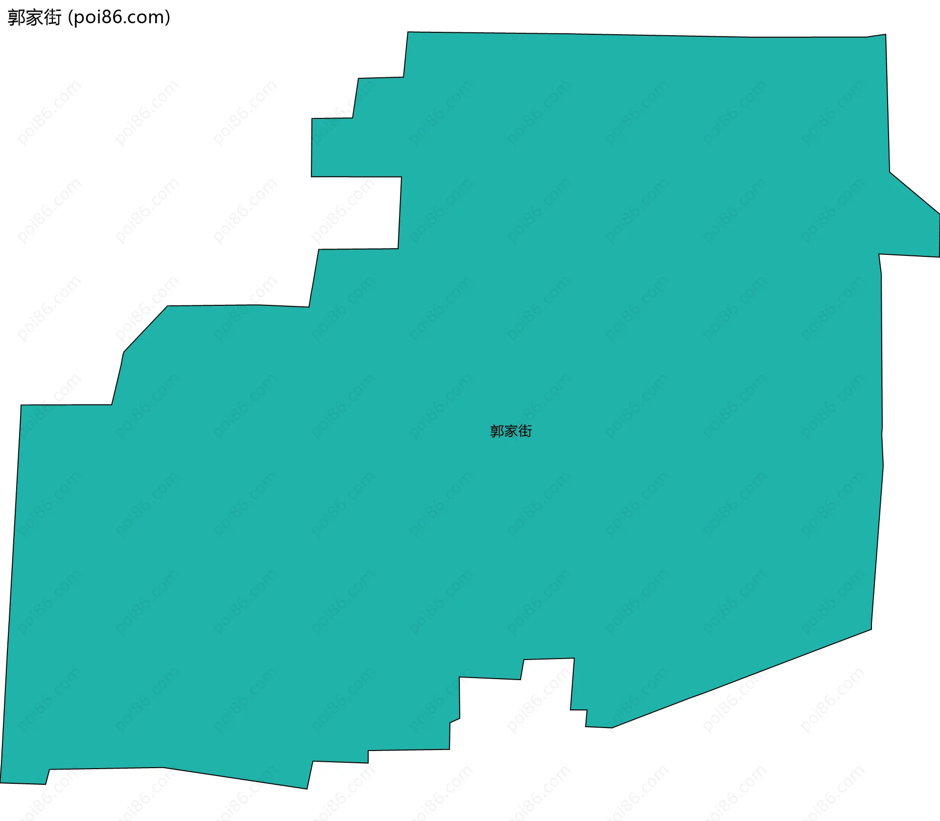 郭家街边界地图