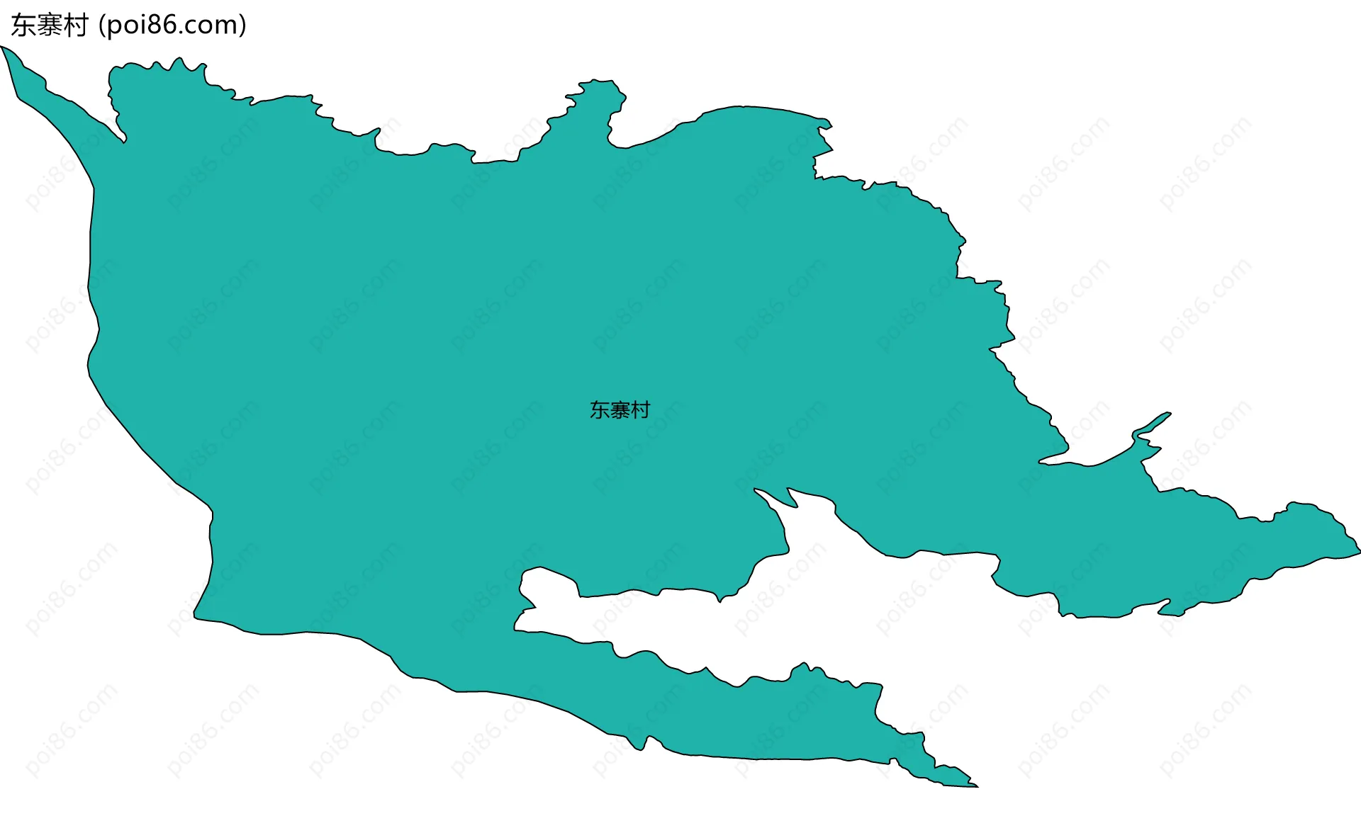 东寨村边界地图