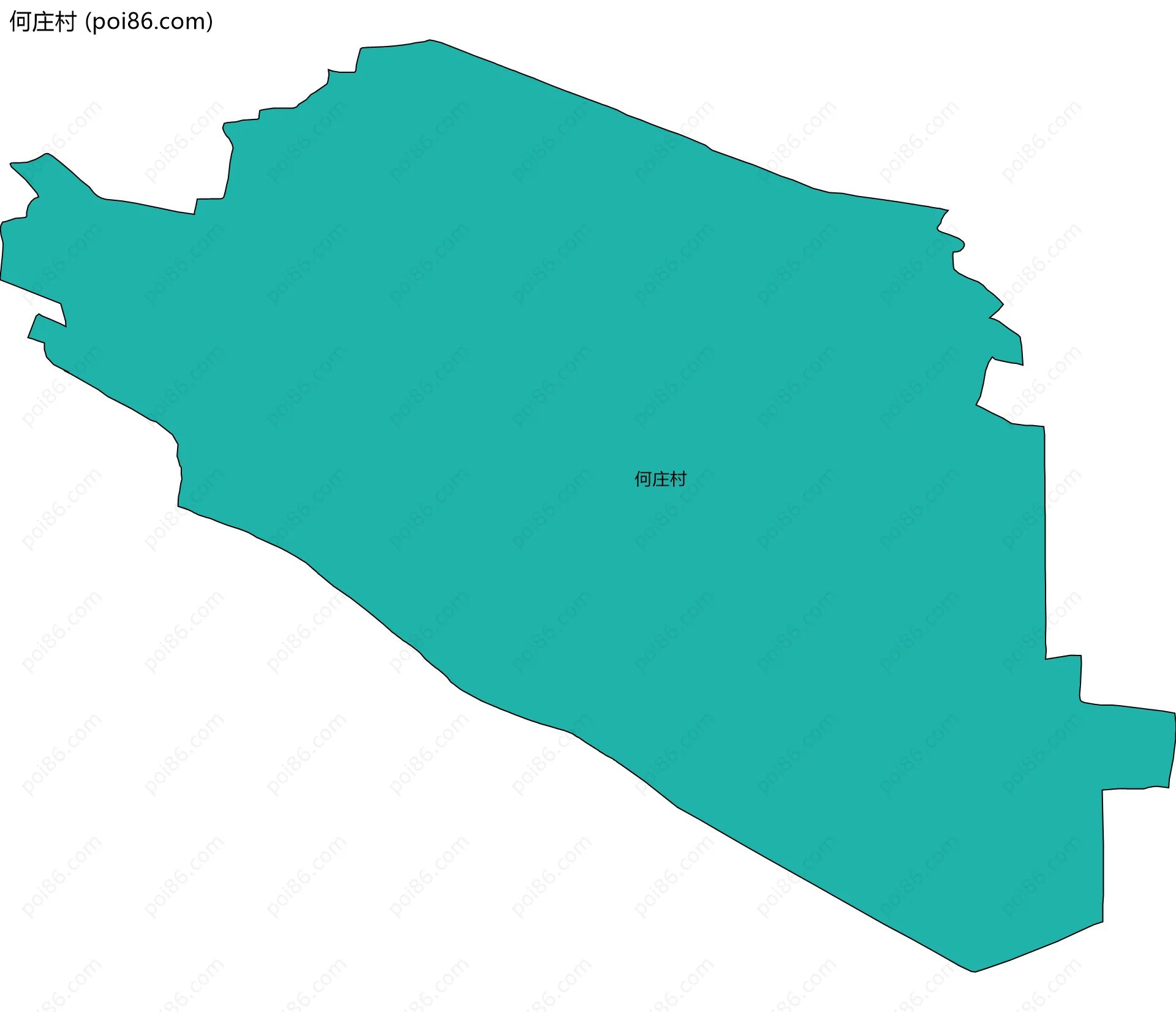 何庄村边界地图