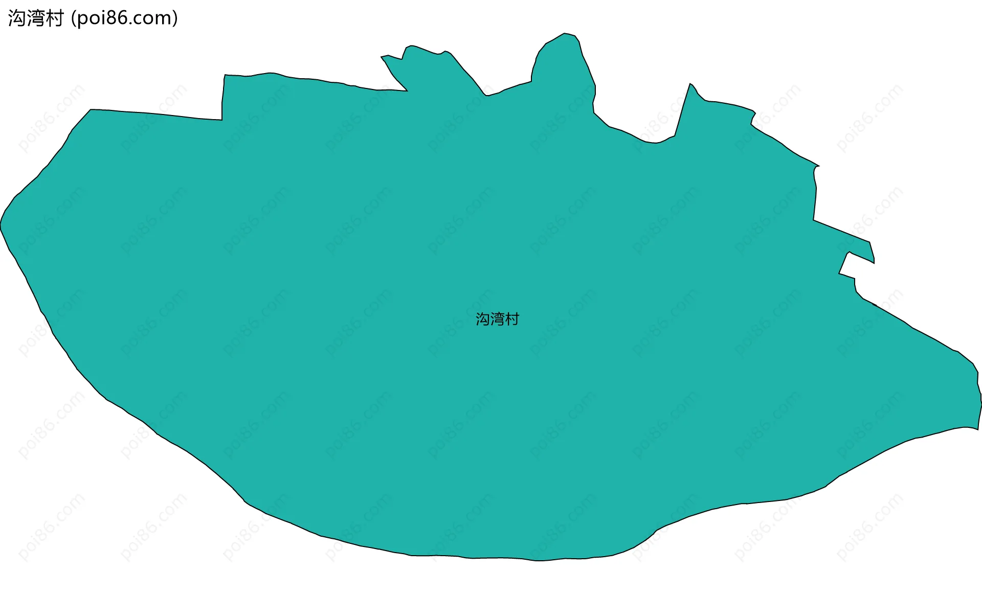 沟湾村边界地图