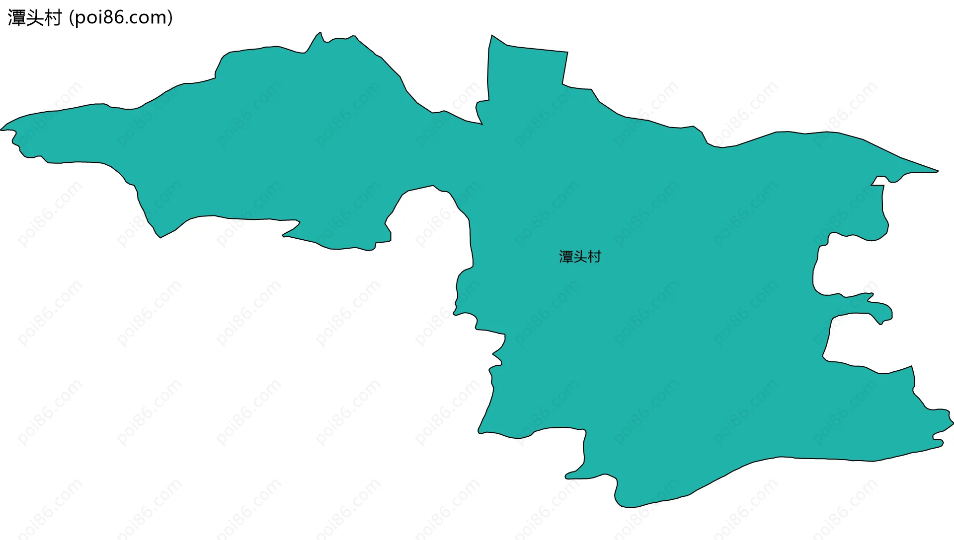 潭头村边界地图