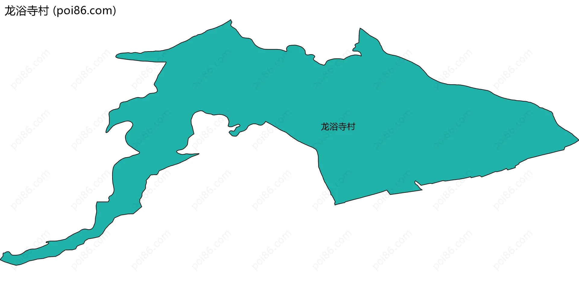 龙浴寺村边界地图