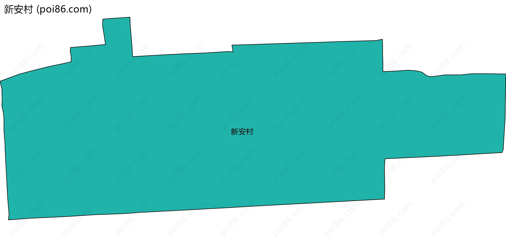 新安村边界地图
