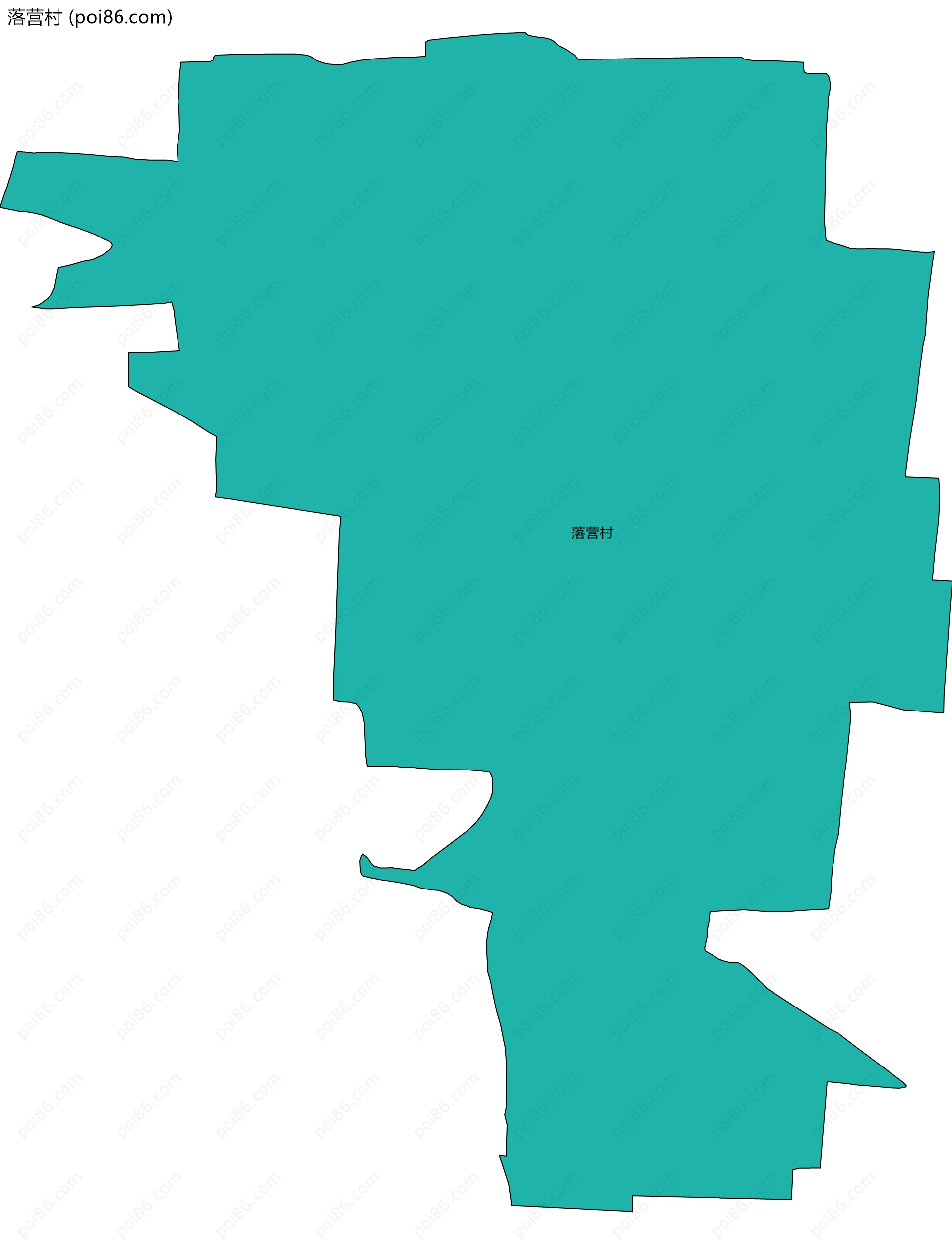 落营村边界地图