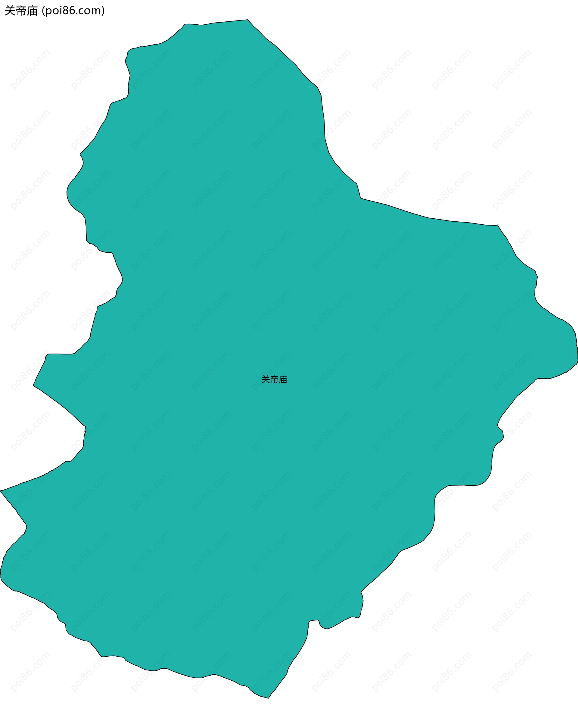 关帝庙边界地图