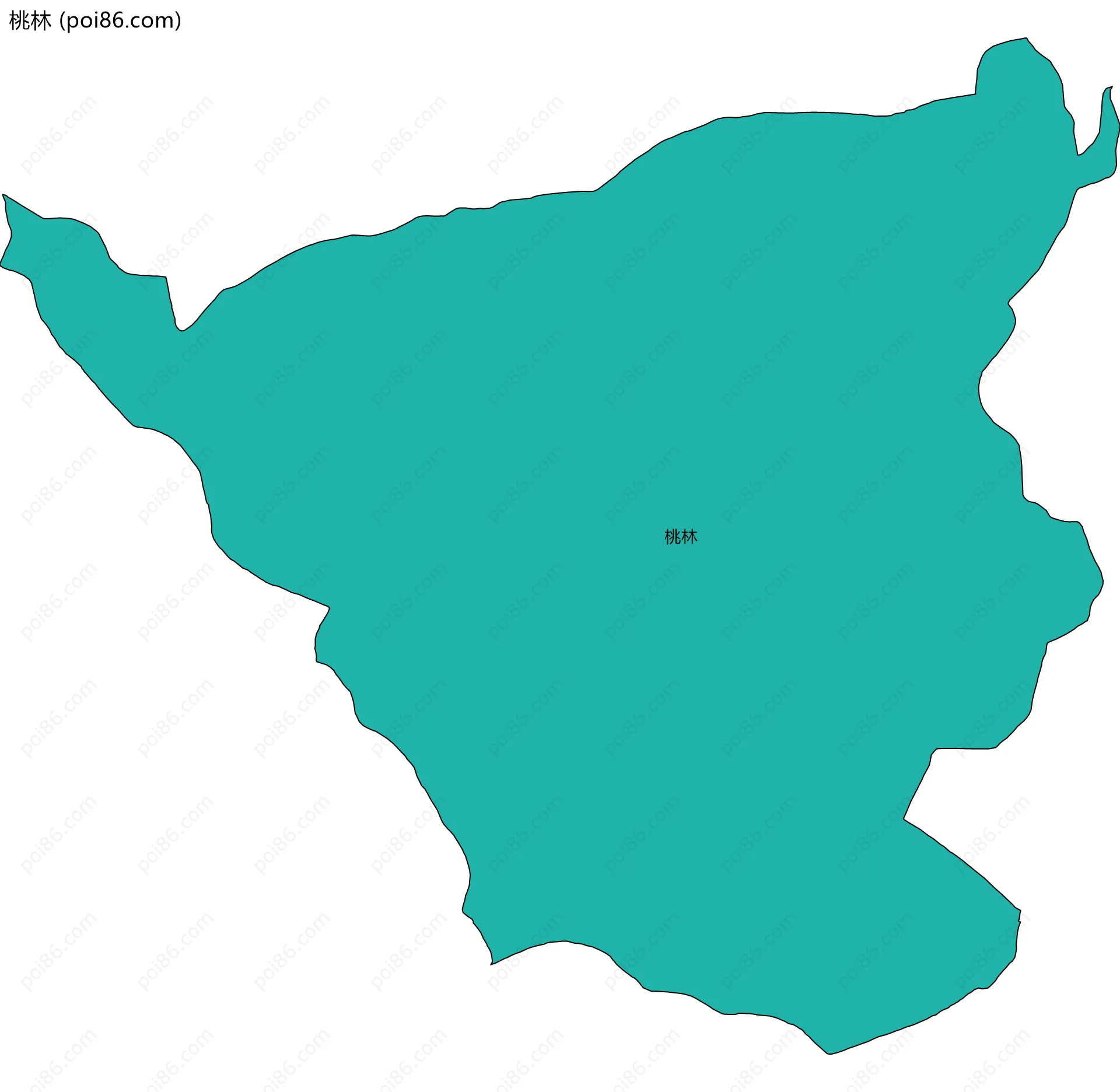 桃林边界地图