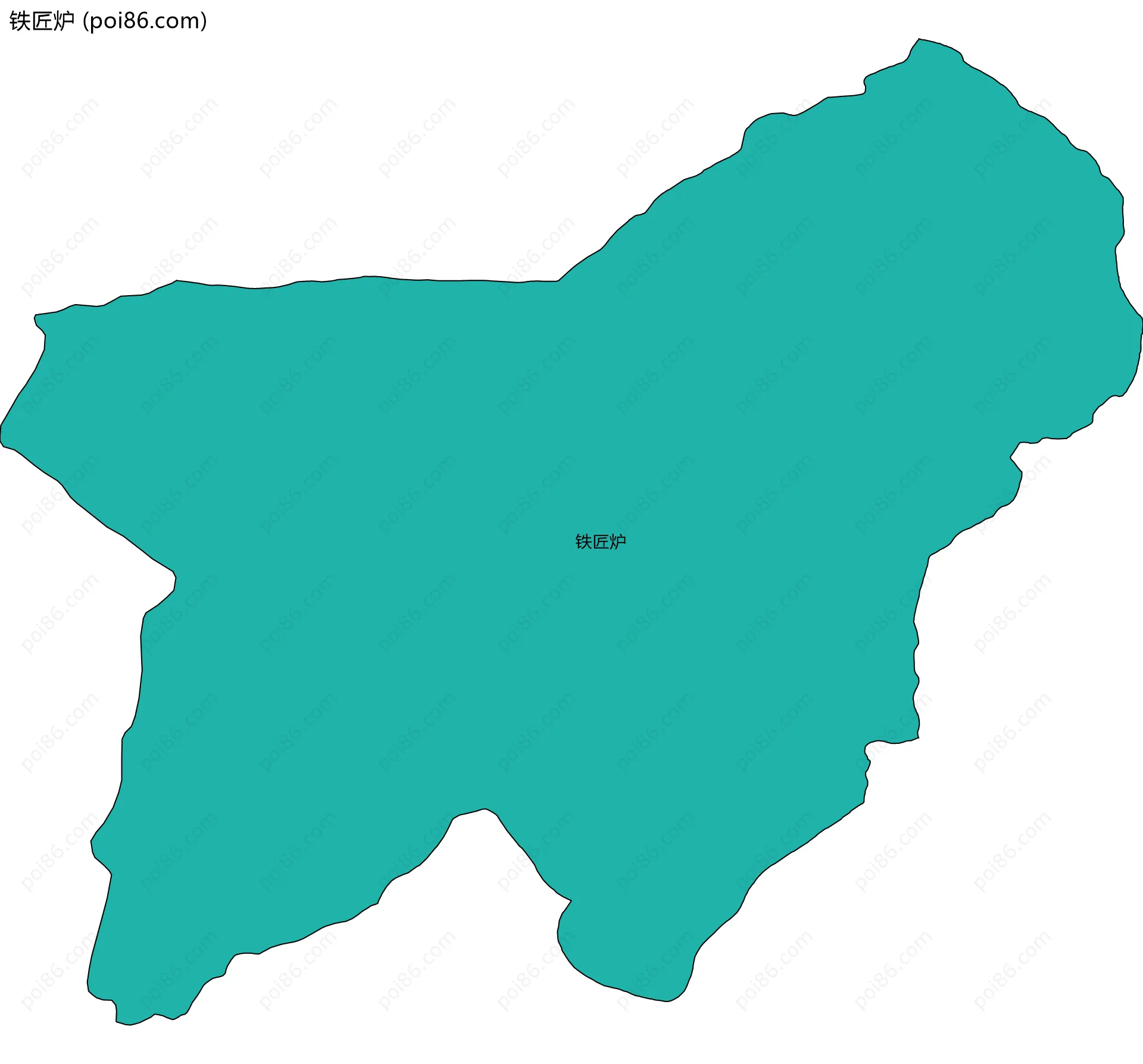 铁匠炉边界地图