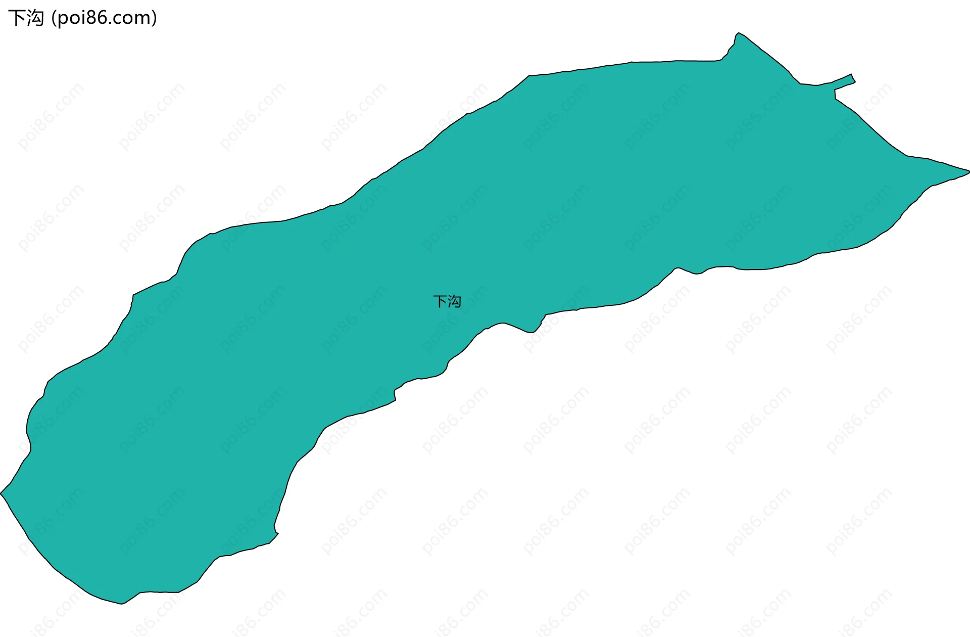 下沟边界地图