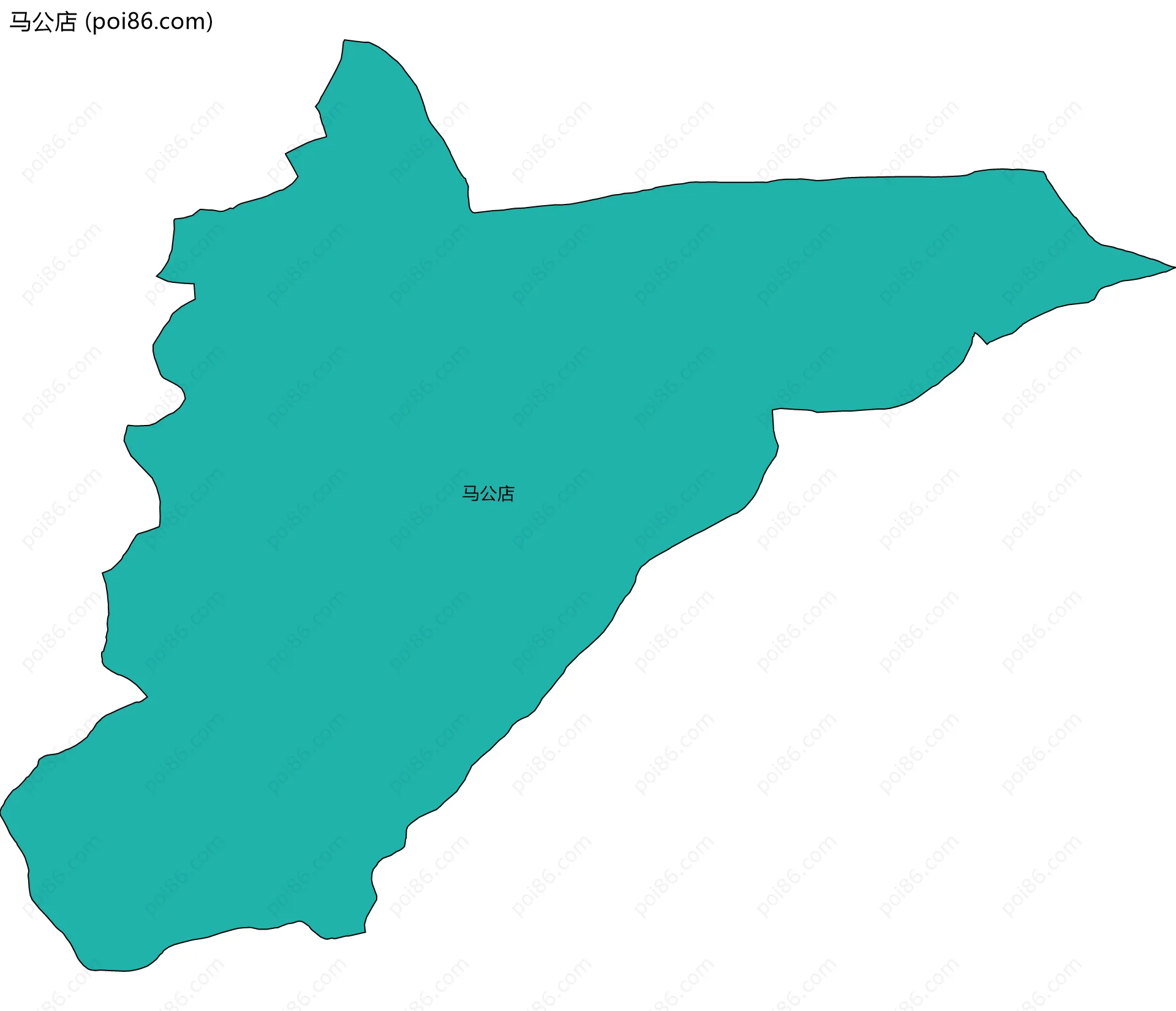 马公店边界地图