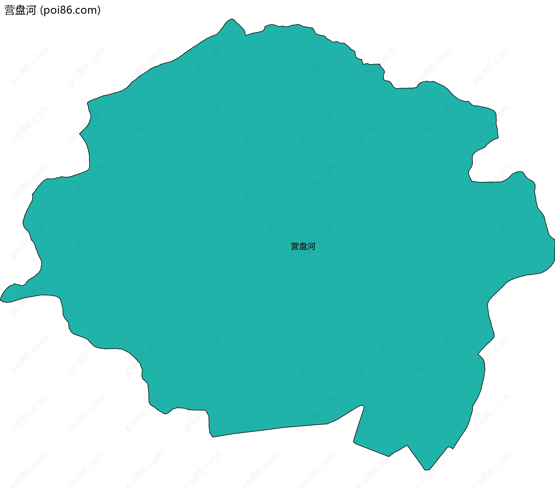 营盘河边界地图