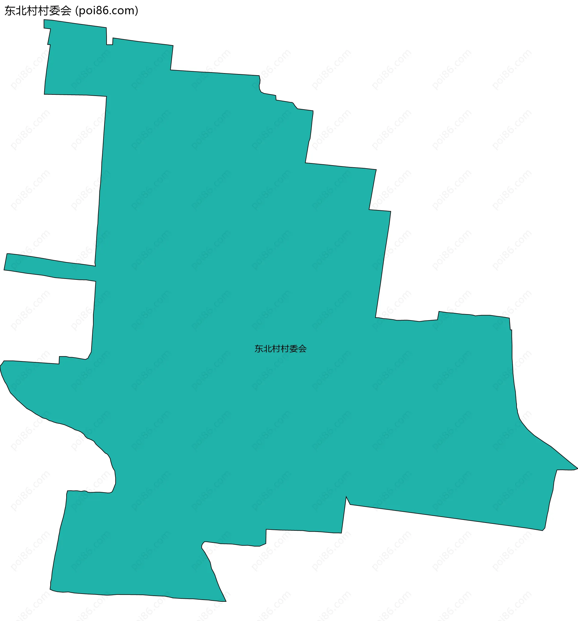 东北村村委会边界地图