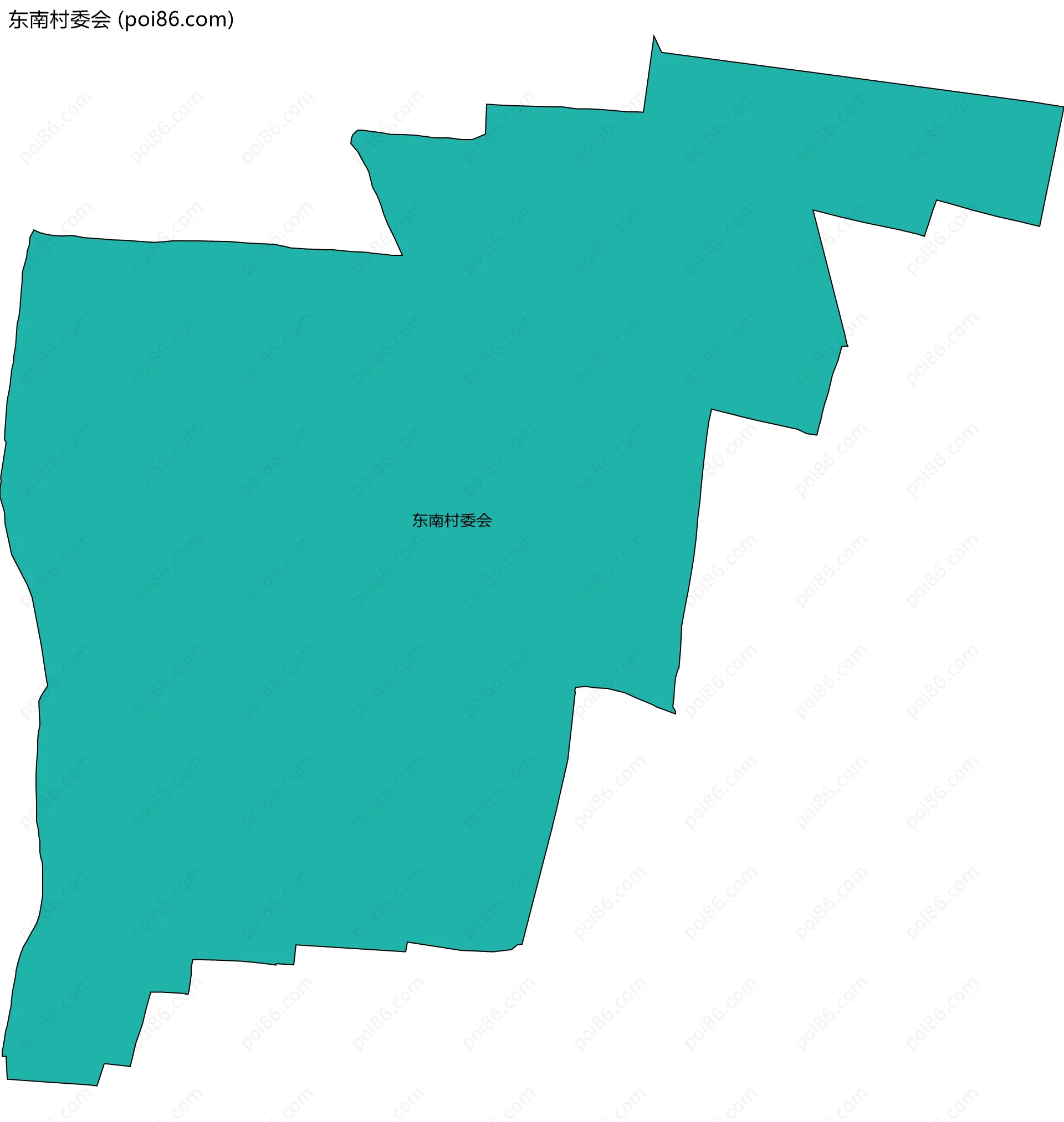 东南村委会边界地图