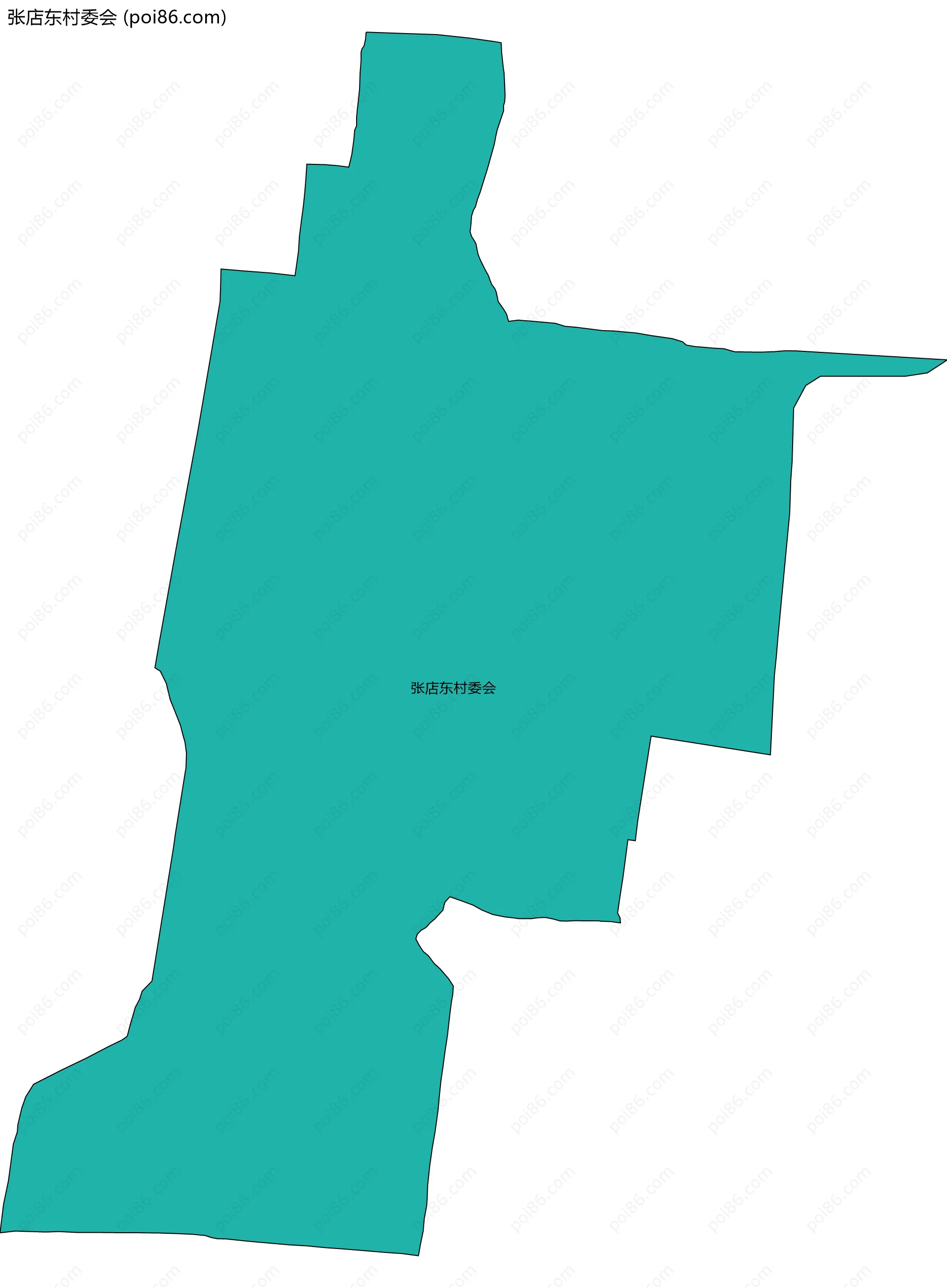 张店东村委会边界地图