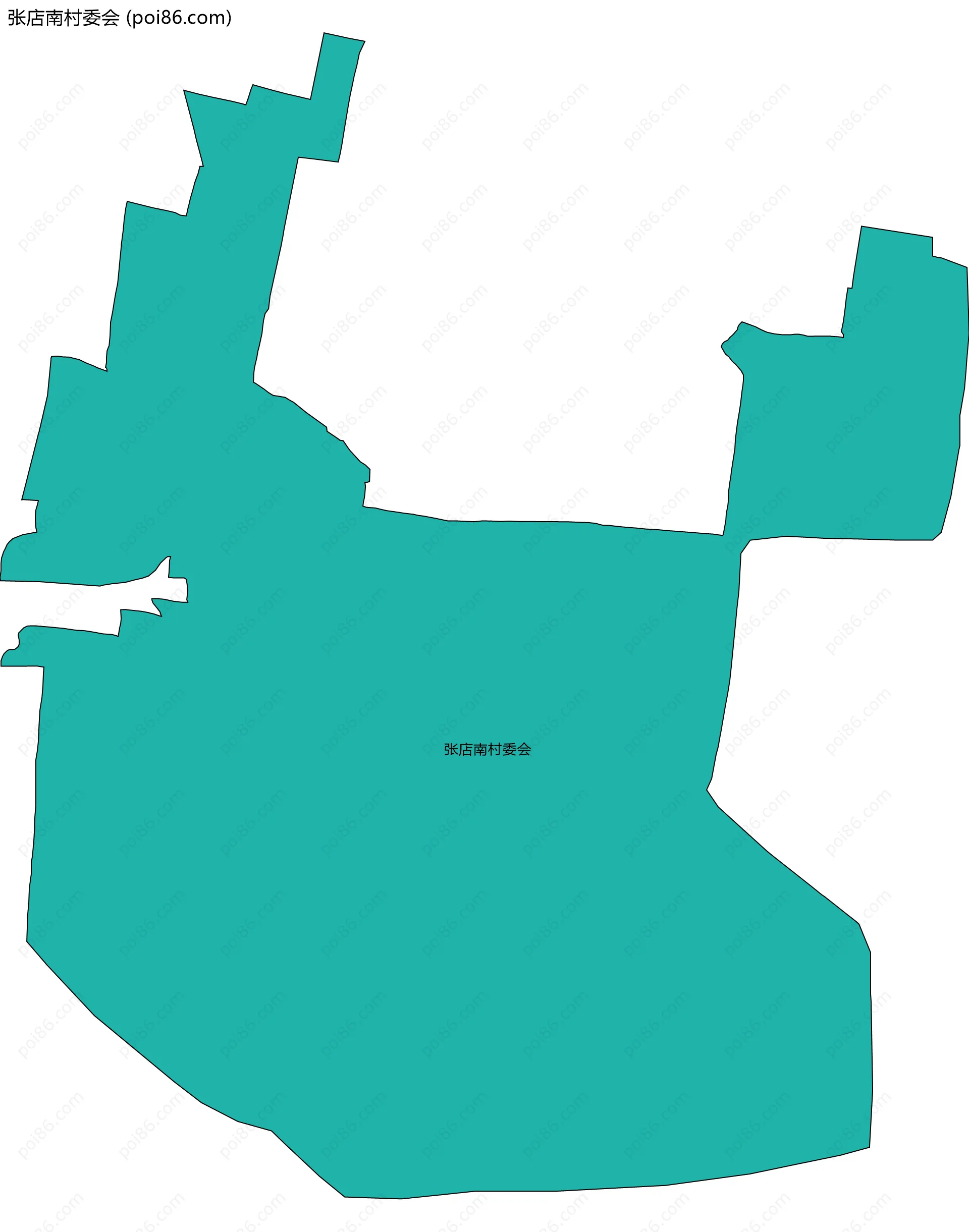 张店南村委会边界地图