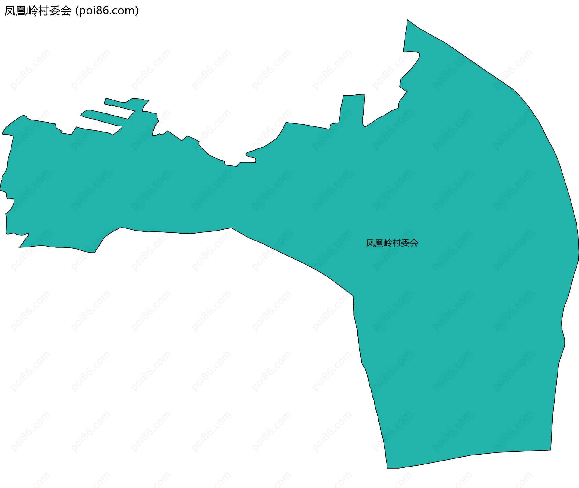 凤凰岭村委会边界地图