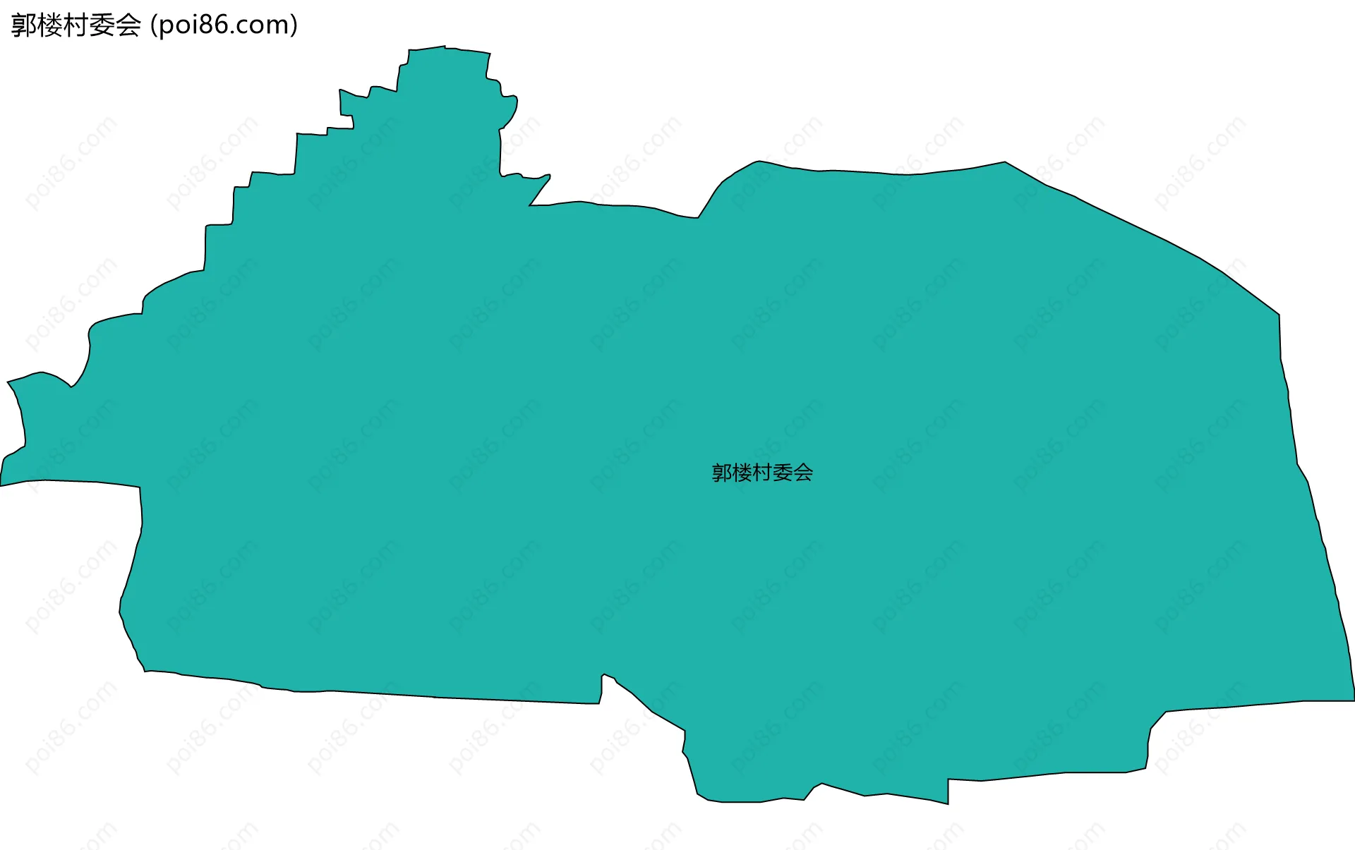 郭楼村委会边界地图