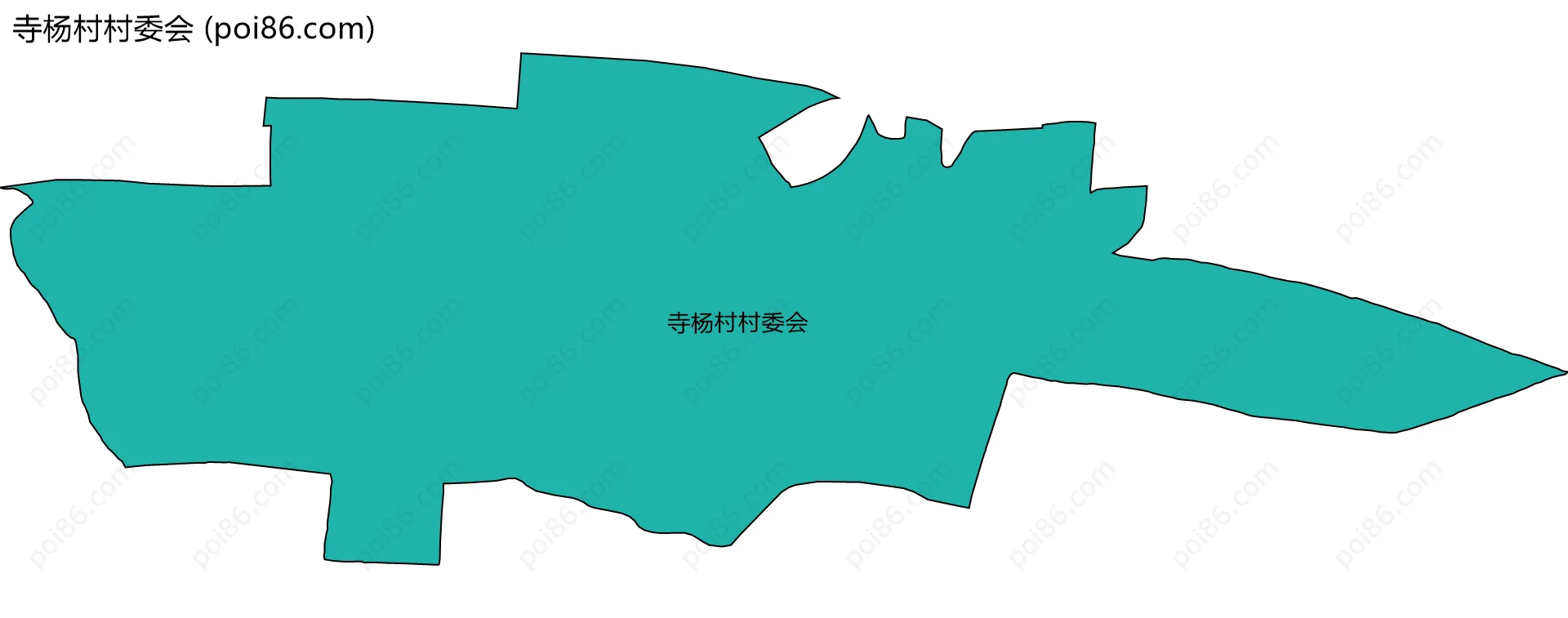 寺杨村村委会边界地图