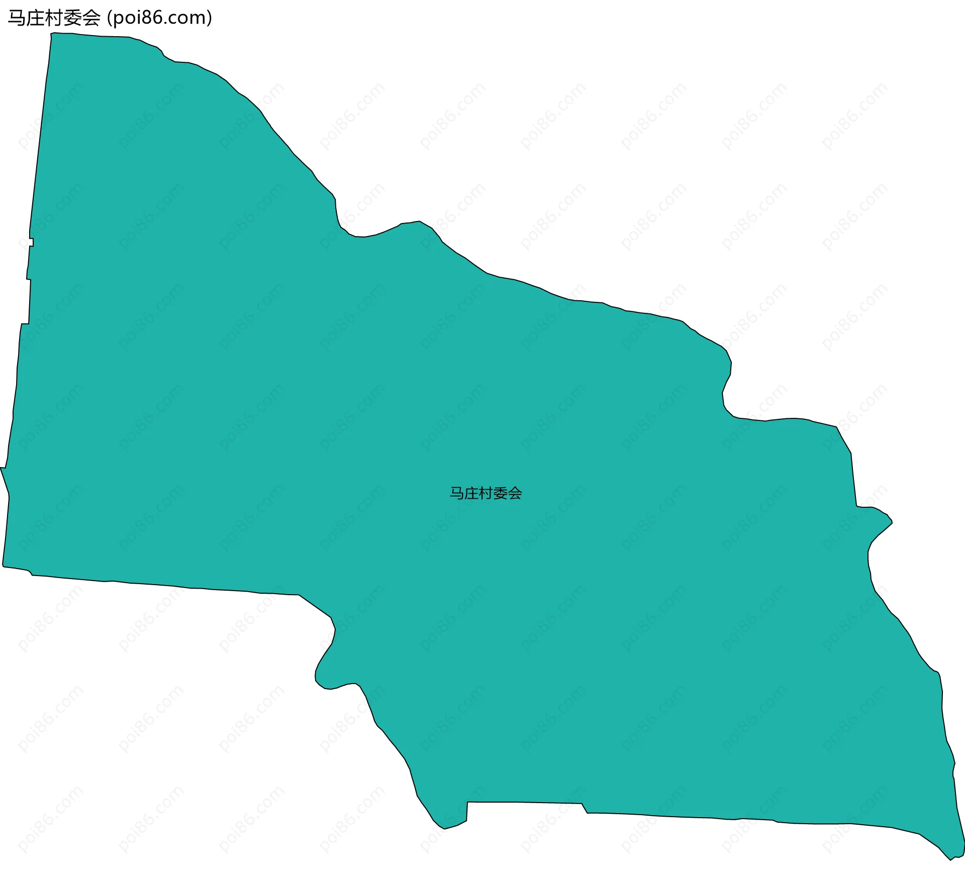 马庄村委会边界地图
