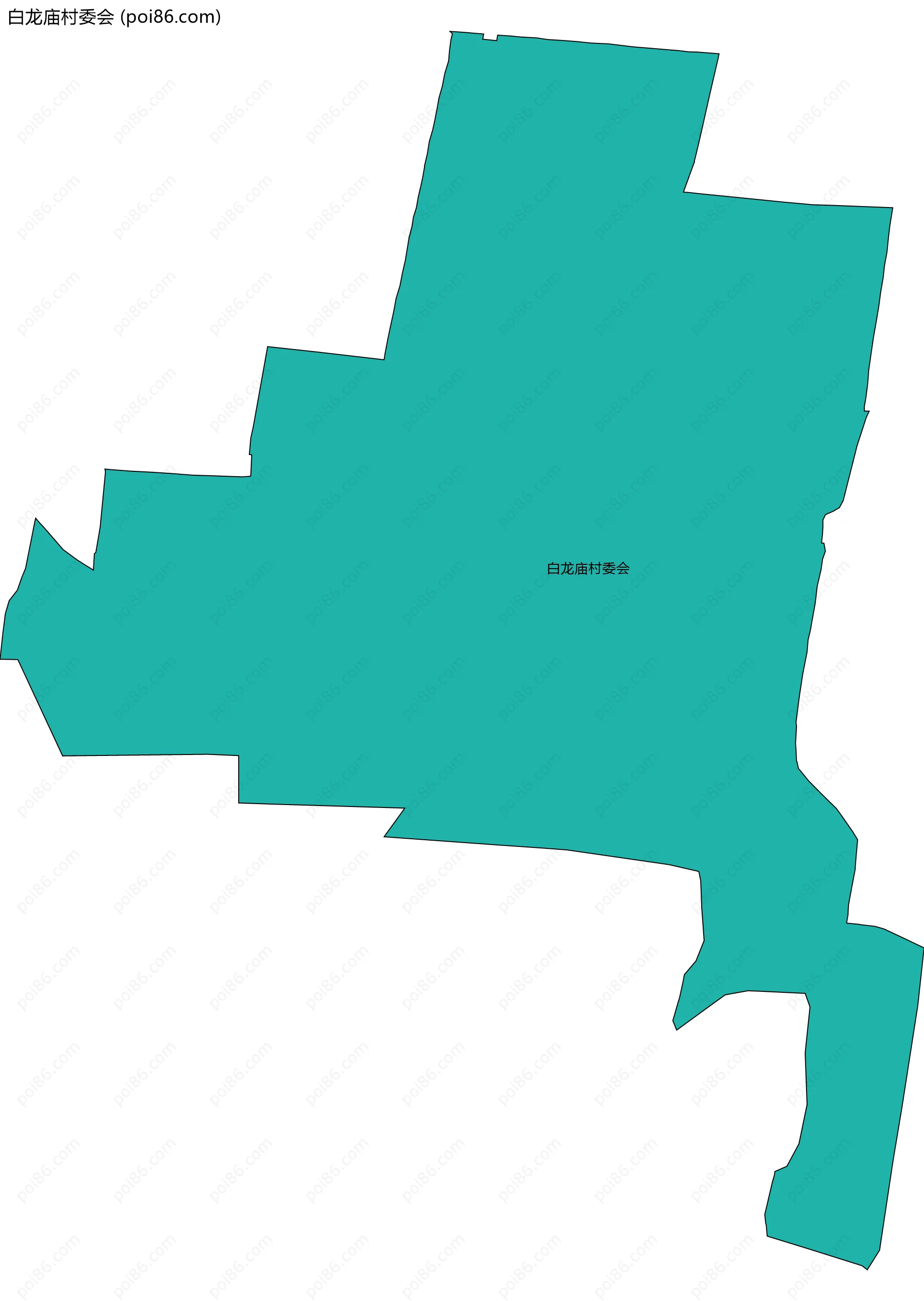 白龙庙村委会边界地图
